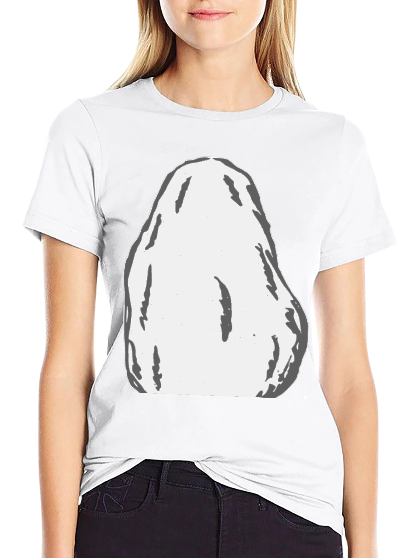 Modern Black T-Shirt with Abstract Graphic Print