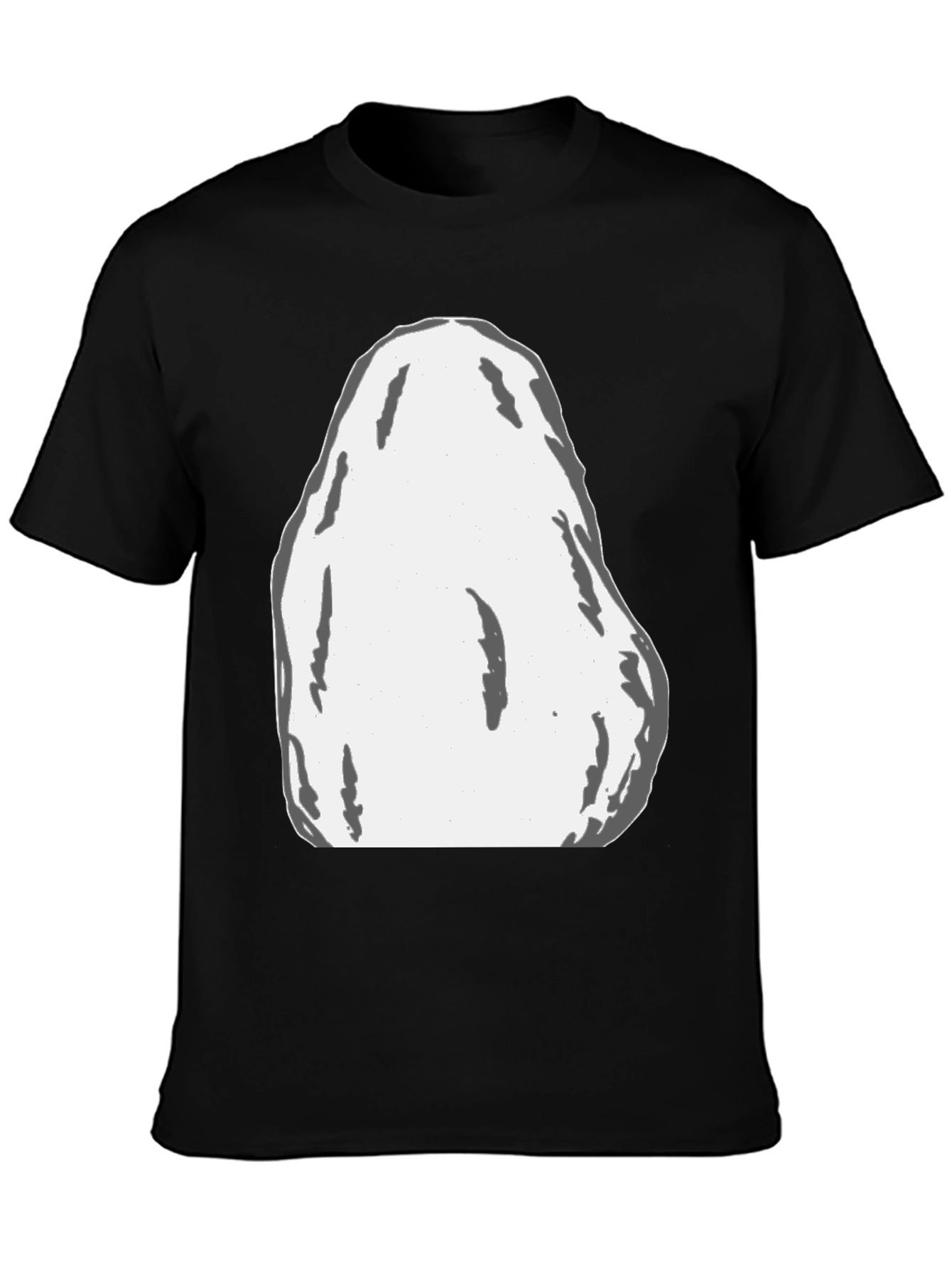 Modern Black T-Shirt with Abstract Graphic Print