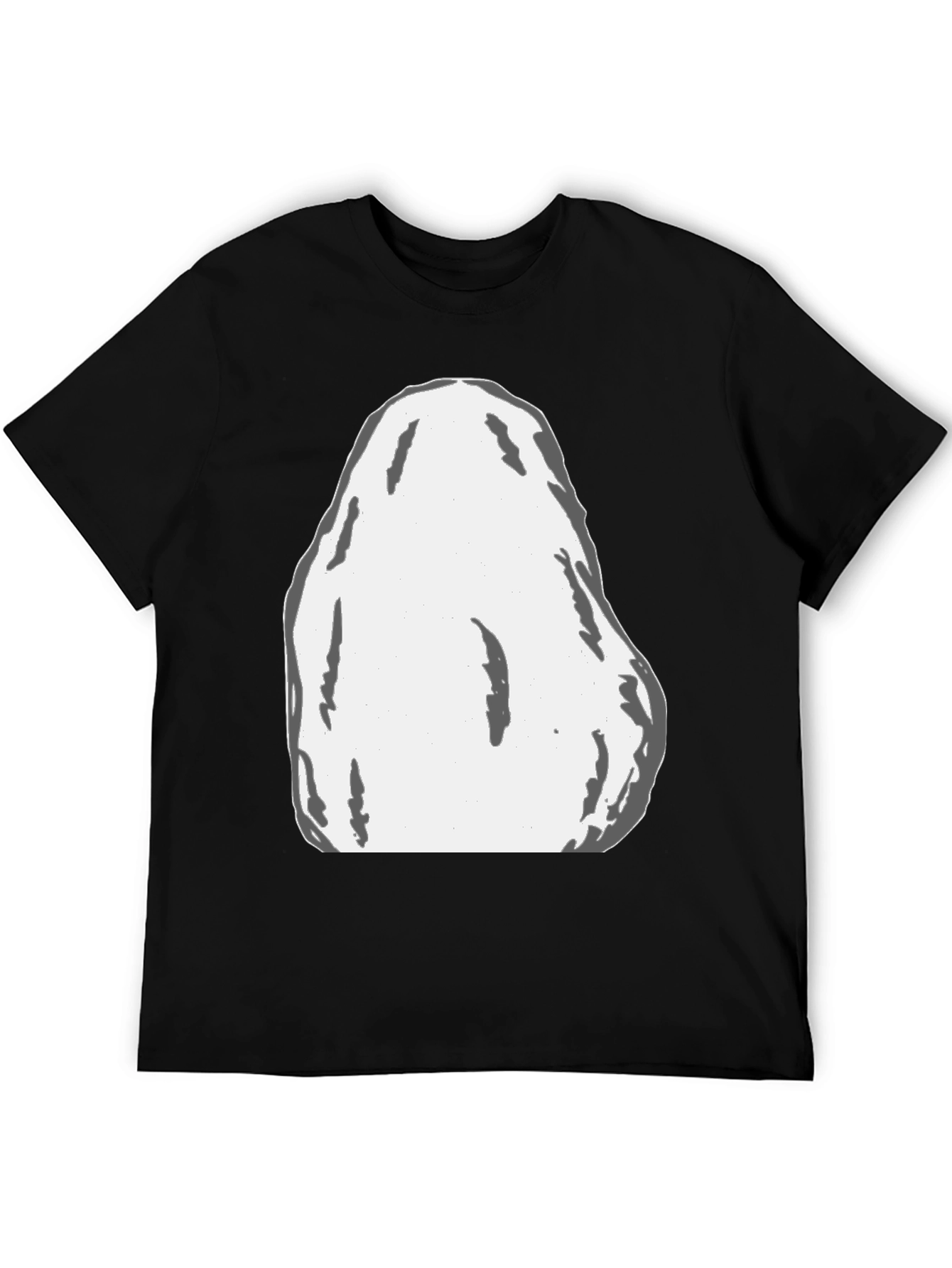 Modern Black T-Shirt with Abstract Graphic Print