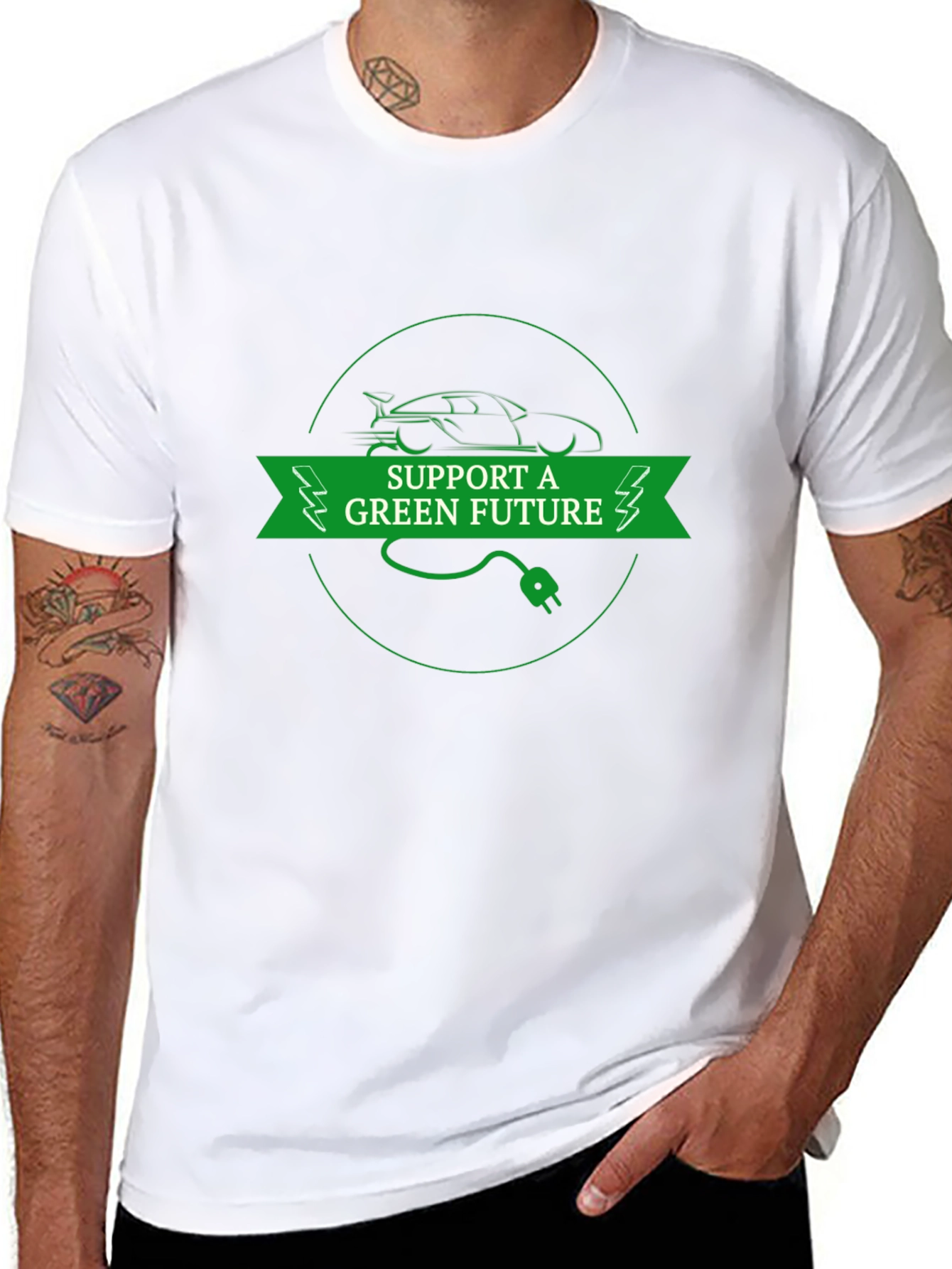 Support a Green Future Electric Car T-Shirt
