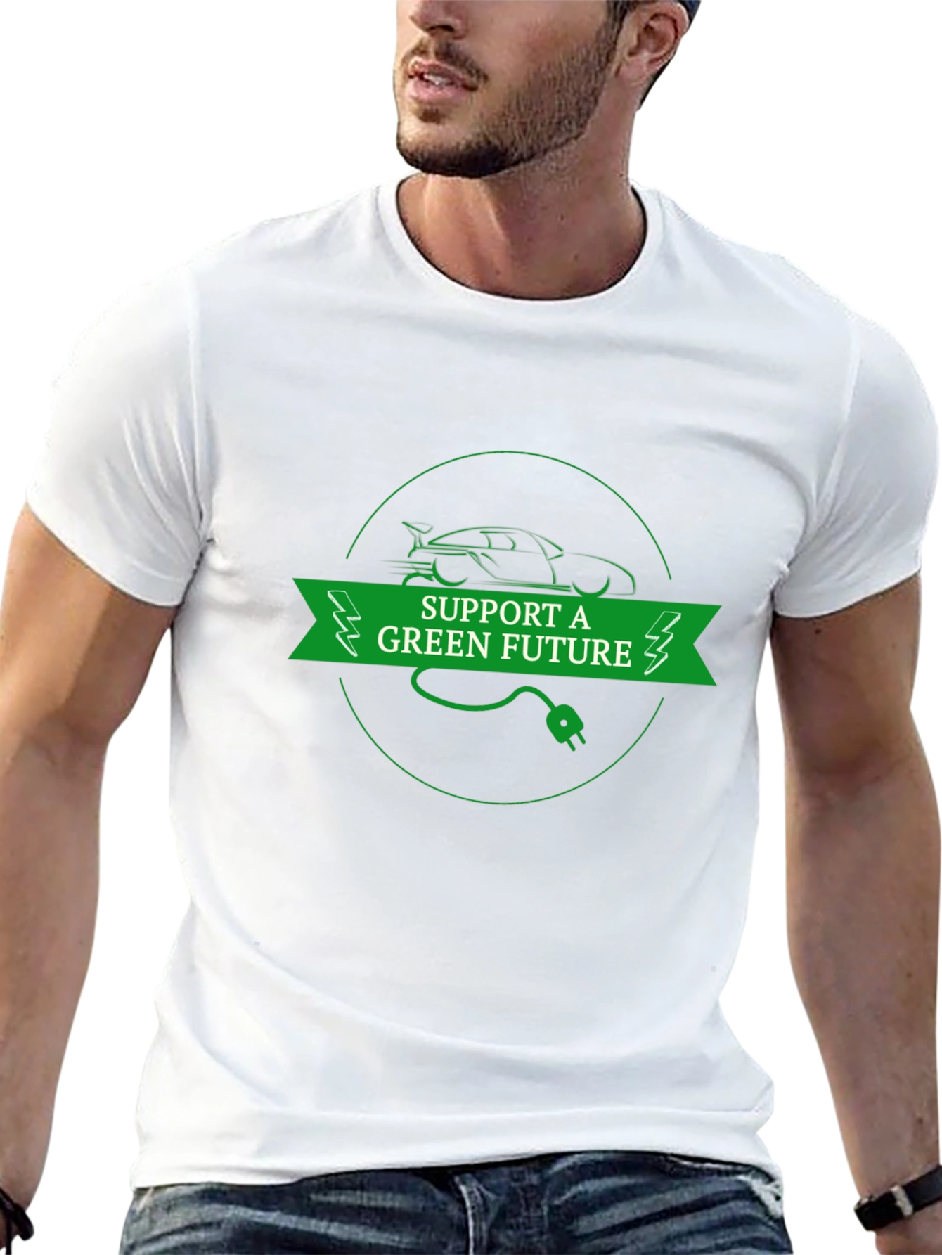 Support a Green Future Electric Car T-Shirt