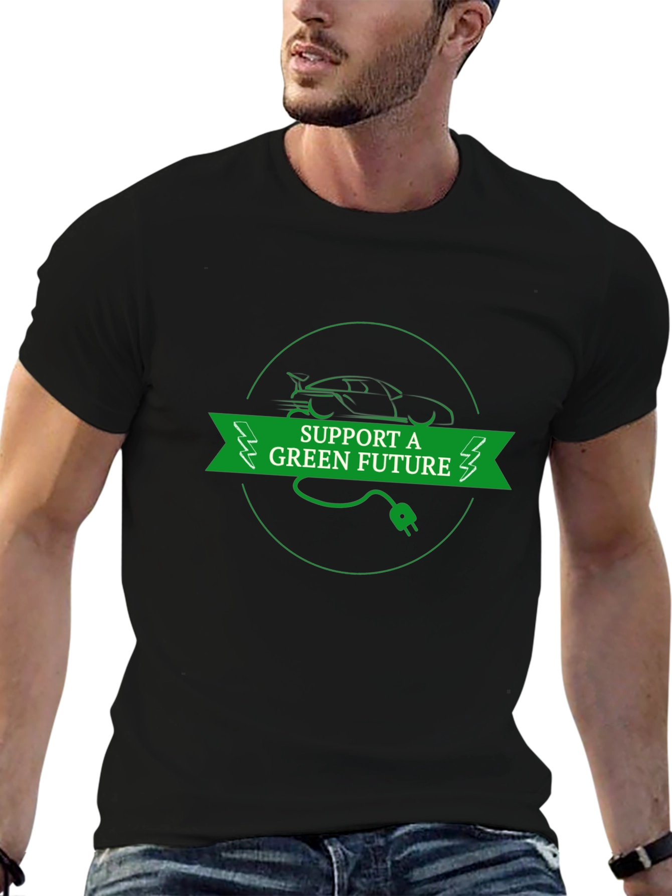 Support a Green Future Electric Car T-Shirt