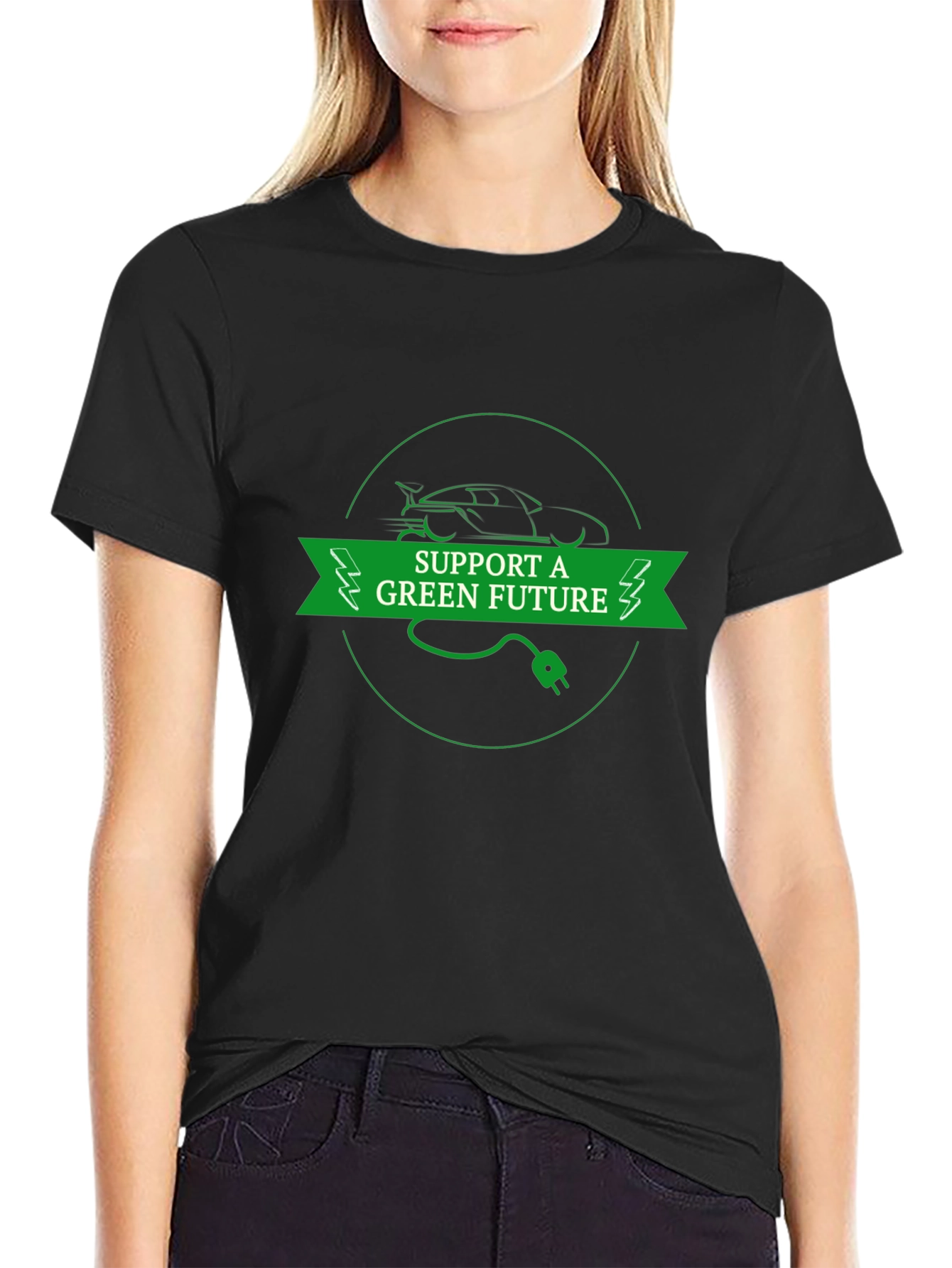 Support a Green Future Electric Car T-Shirt