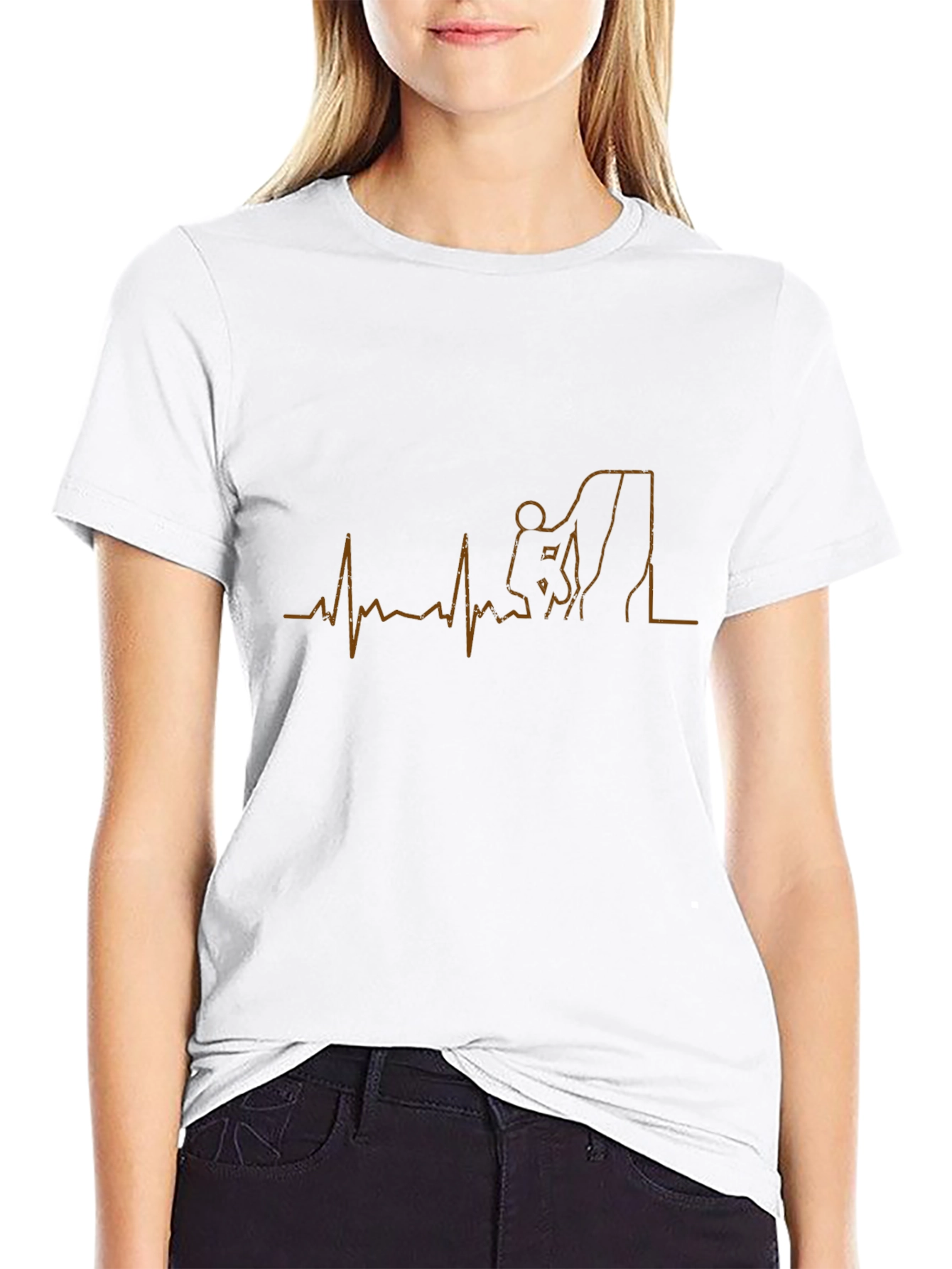 Climbing Heartbeat Graphic T-Shirt