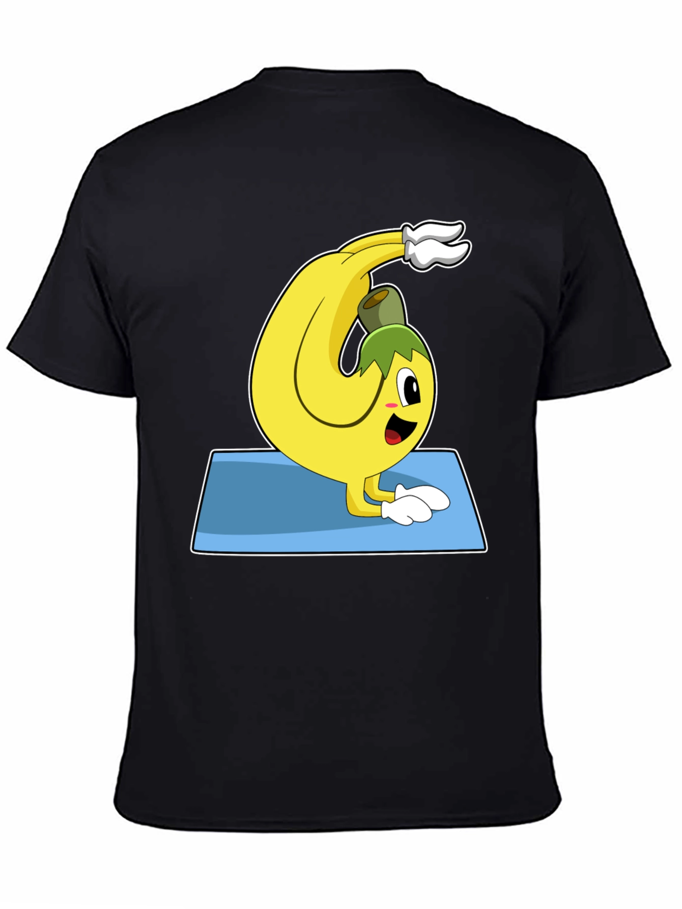 Yoga Banana T-Shirt - Black Graphic Tee