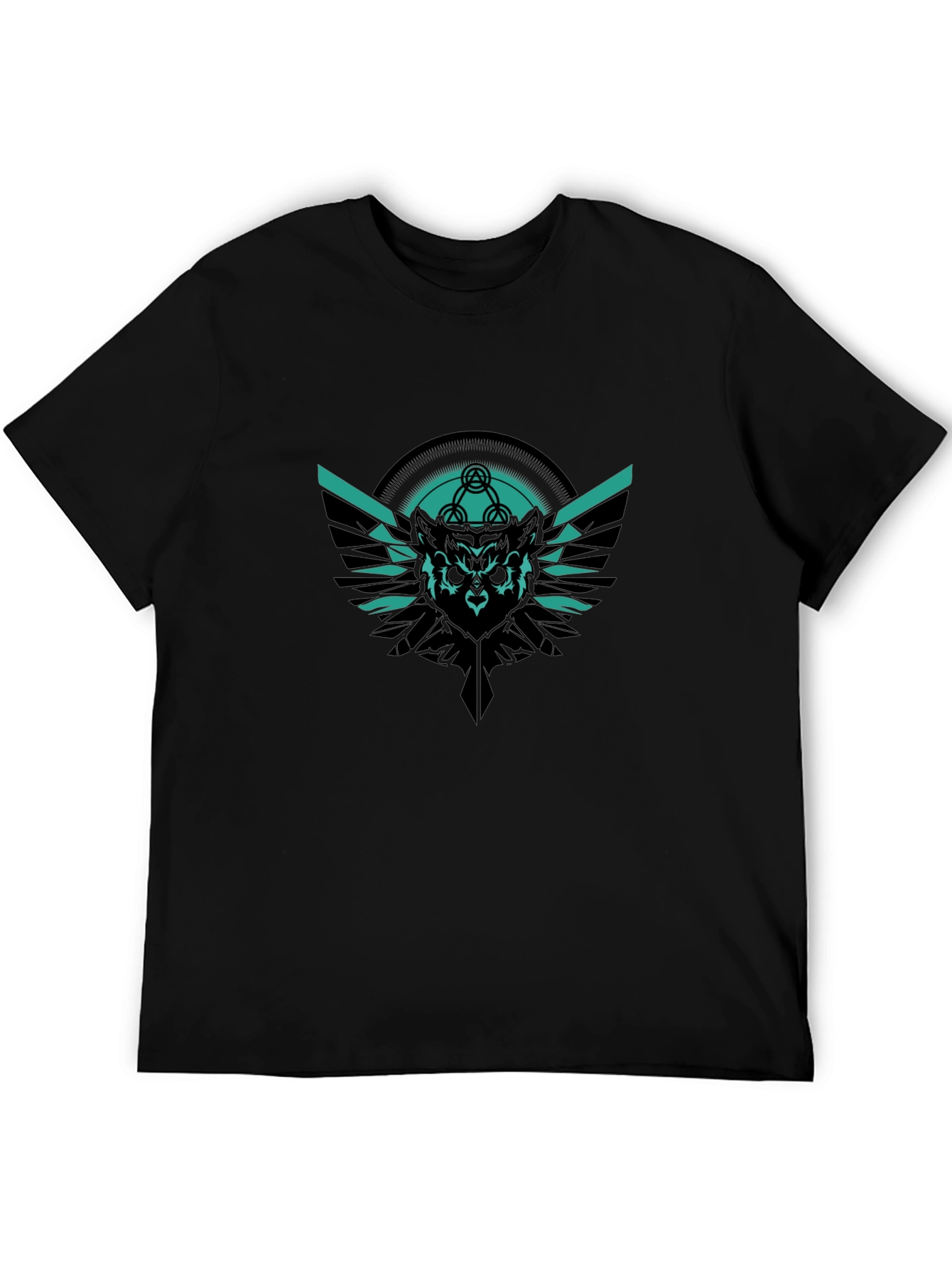 Owl Graphic Black T-Shirt