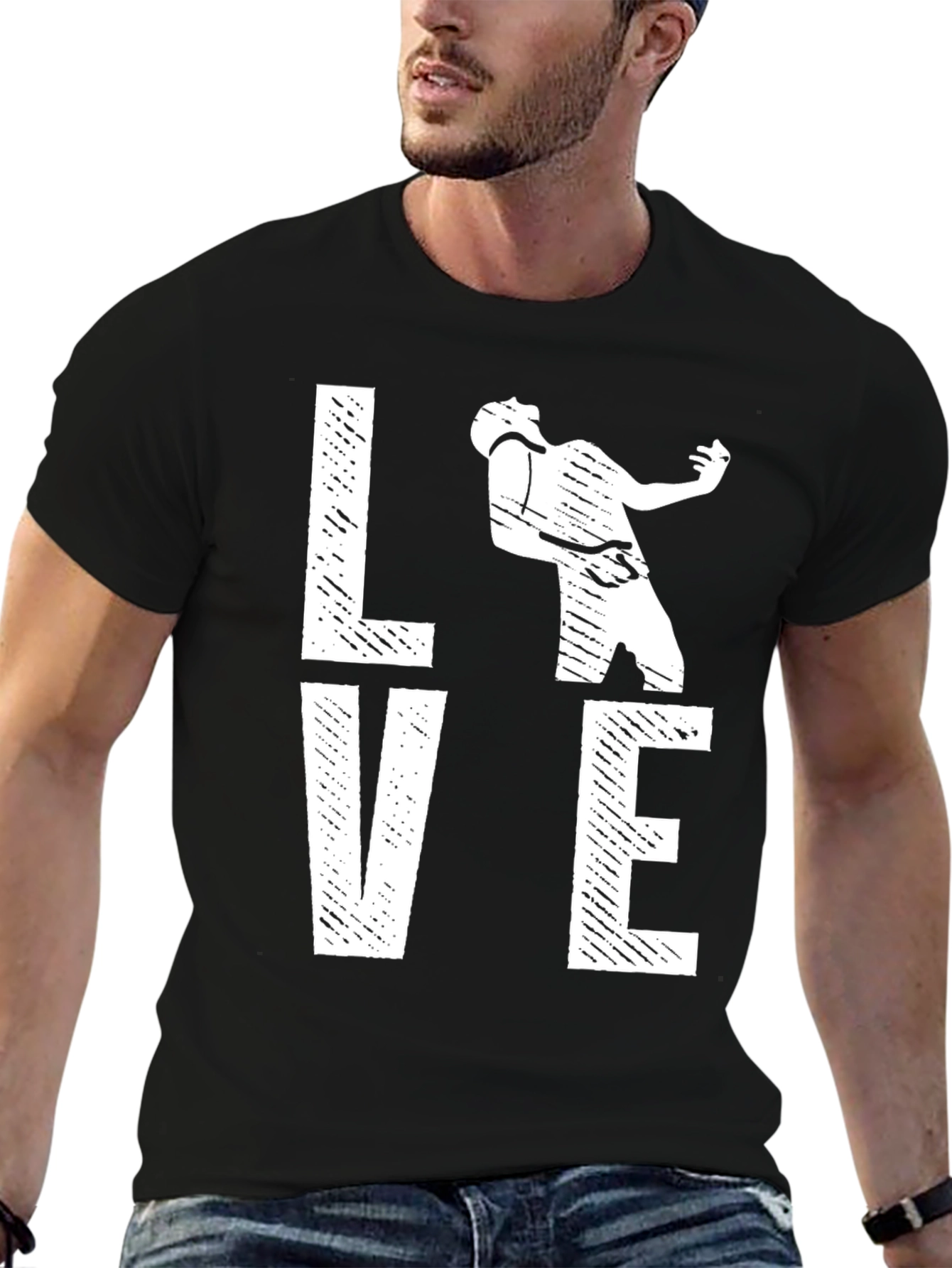 Love Music Graphic Tee - Black