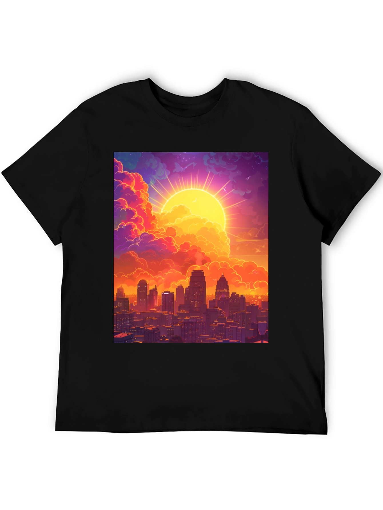 Sunset Cityscape Graphic Tee