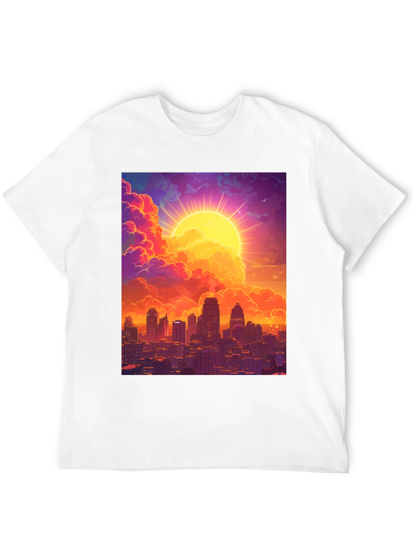 Sunset Cityscape Graphic Tee