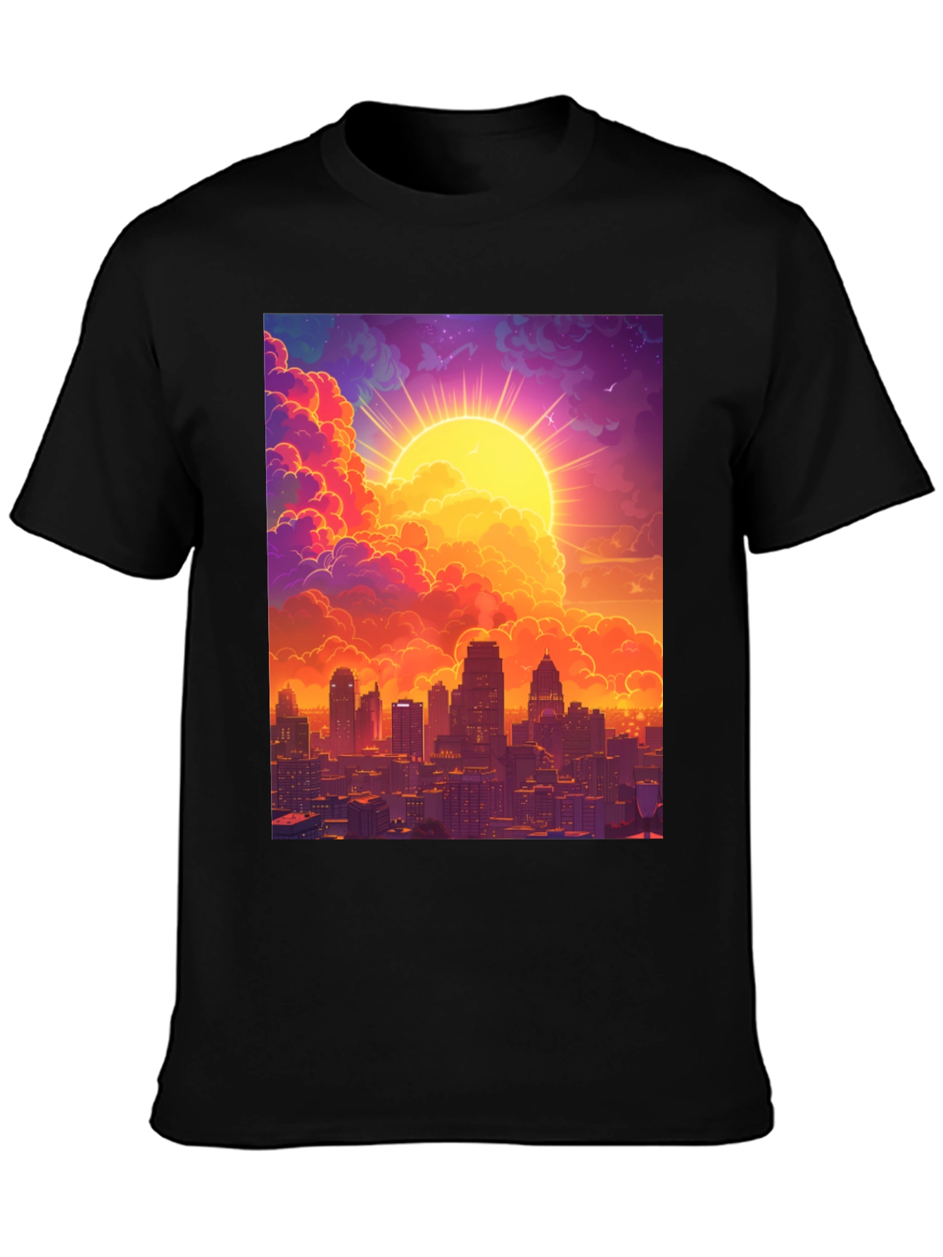 Sunset Cityscape Graphic Tee
