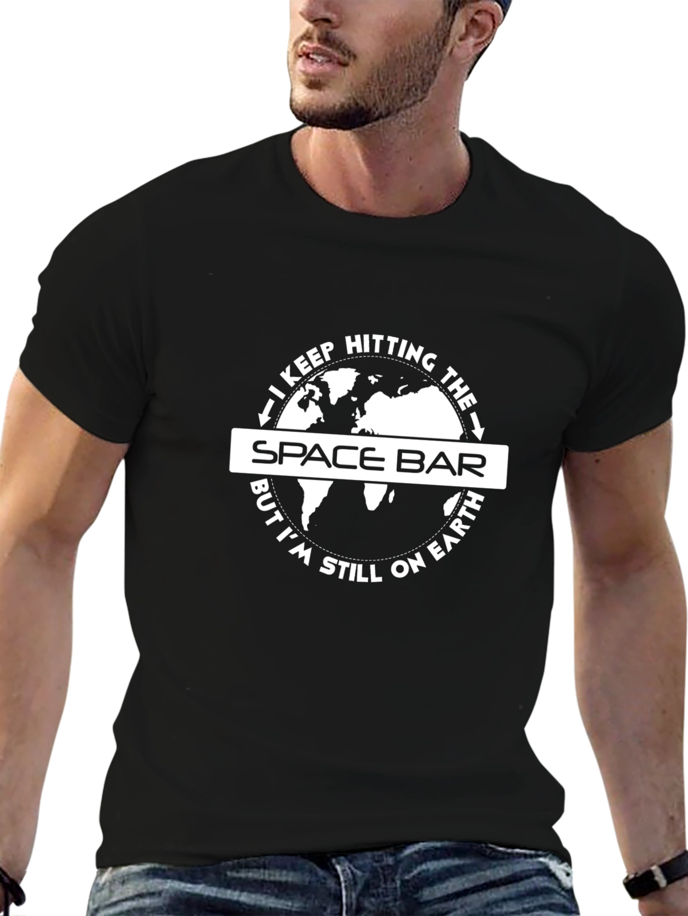 Space Bar Graphic T-Shirt - Funny Programmer Tee