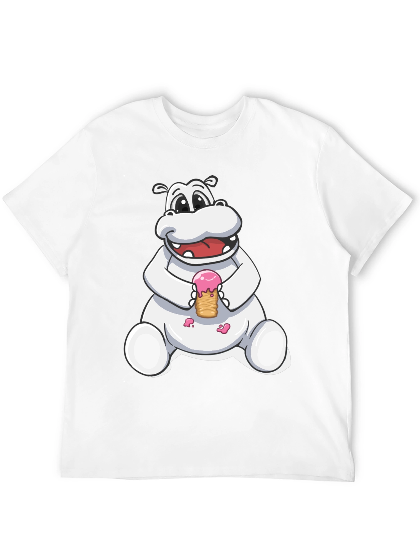 Hippo Ice Cream Graphic Tee