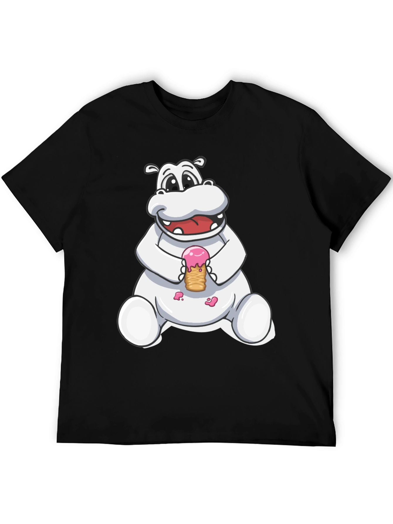Hippo Ice Cream Graphic Tee