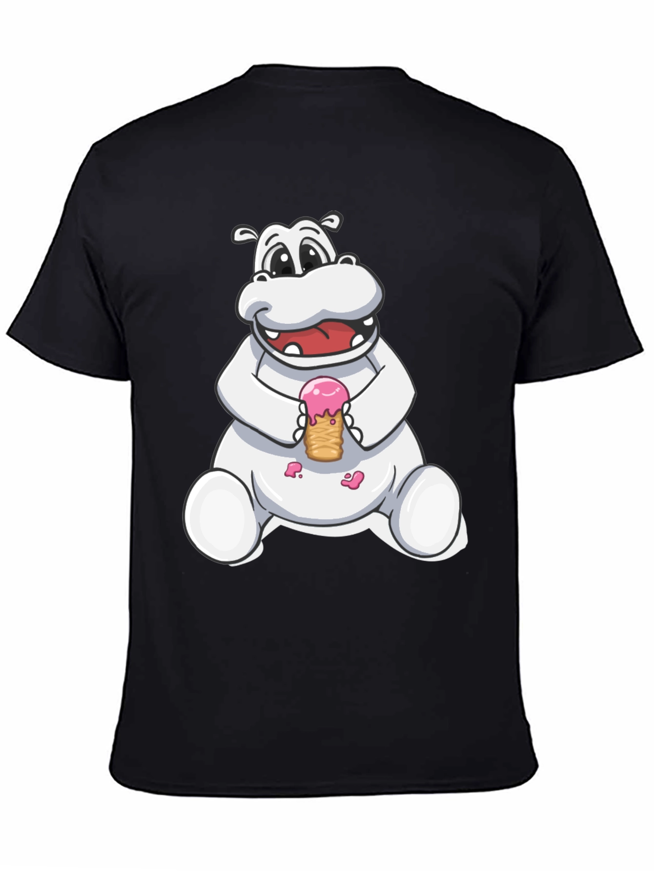 Hippo Ice Cream Graphic Tee