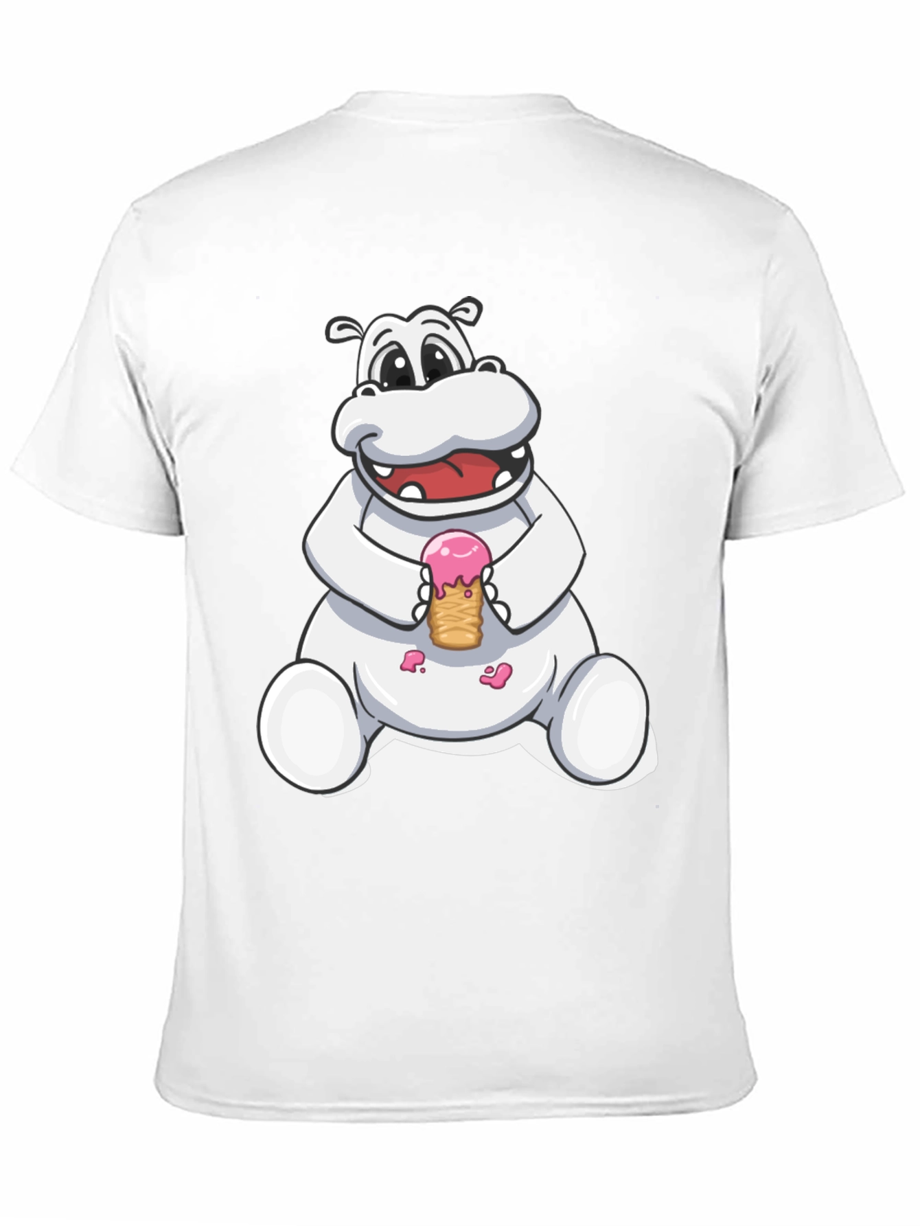 Hippo Ice Cream Graphic Tee