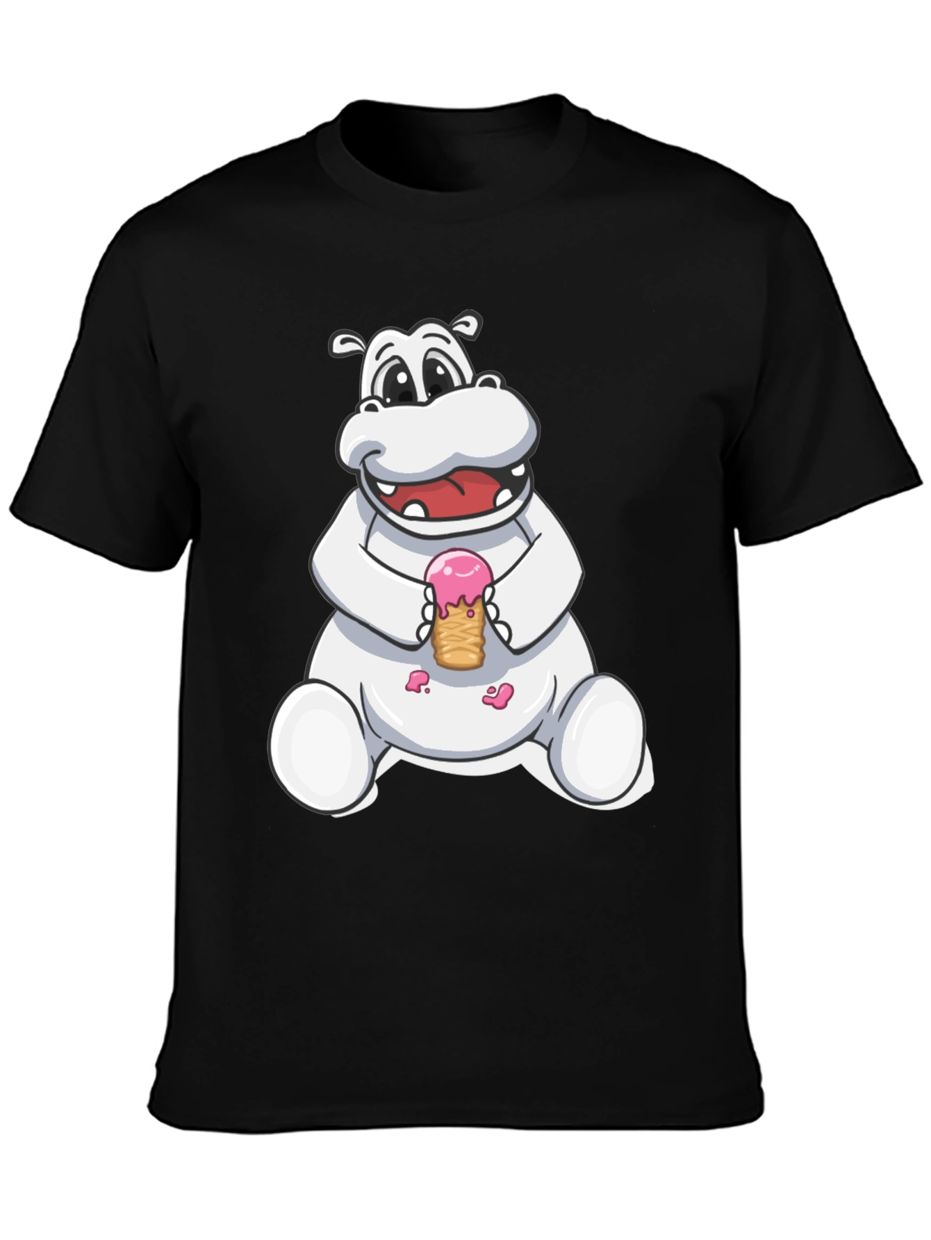 Hippo Ice Cream Graphic Tee