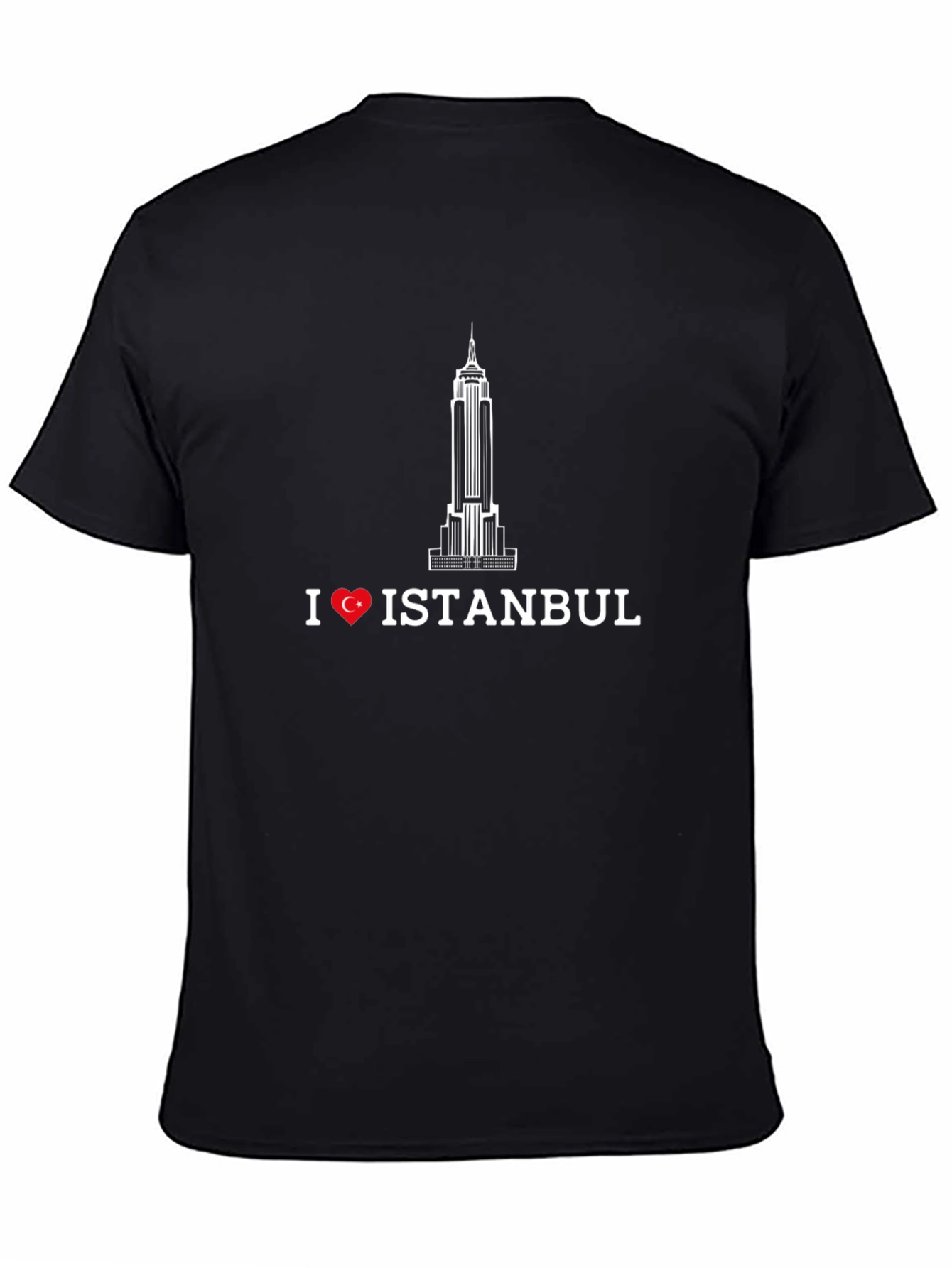 I Love Istanbul Graphic Tee - Black T-Shirt