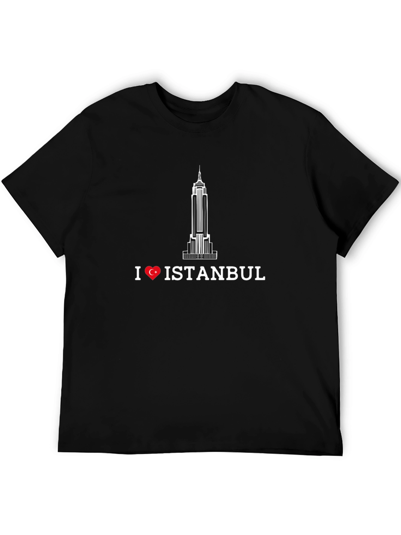 I Love Istanbul Graphic Tee - Black T-Shirt