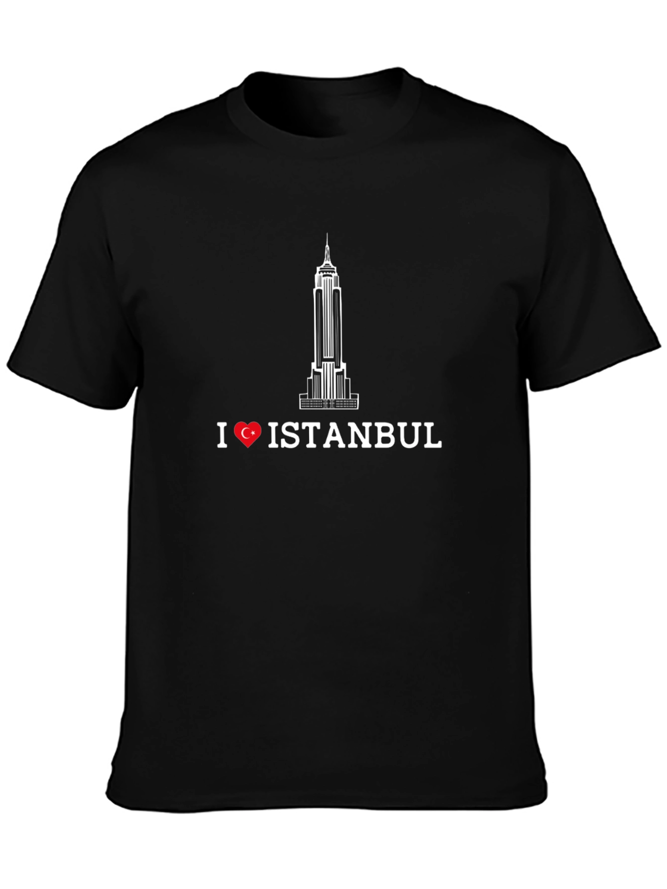 I Love Istanbul Graphic Tee - Black T-Shirt