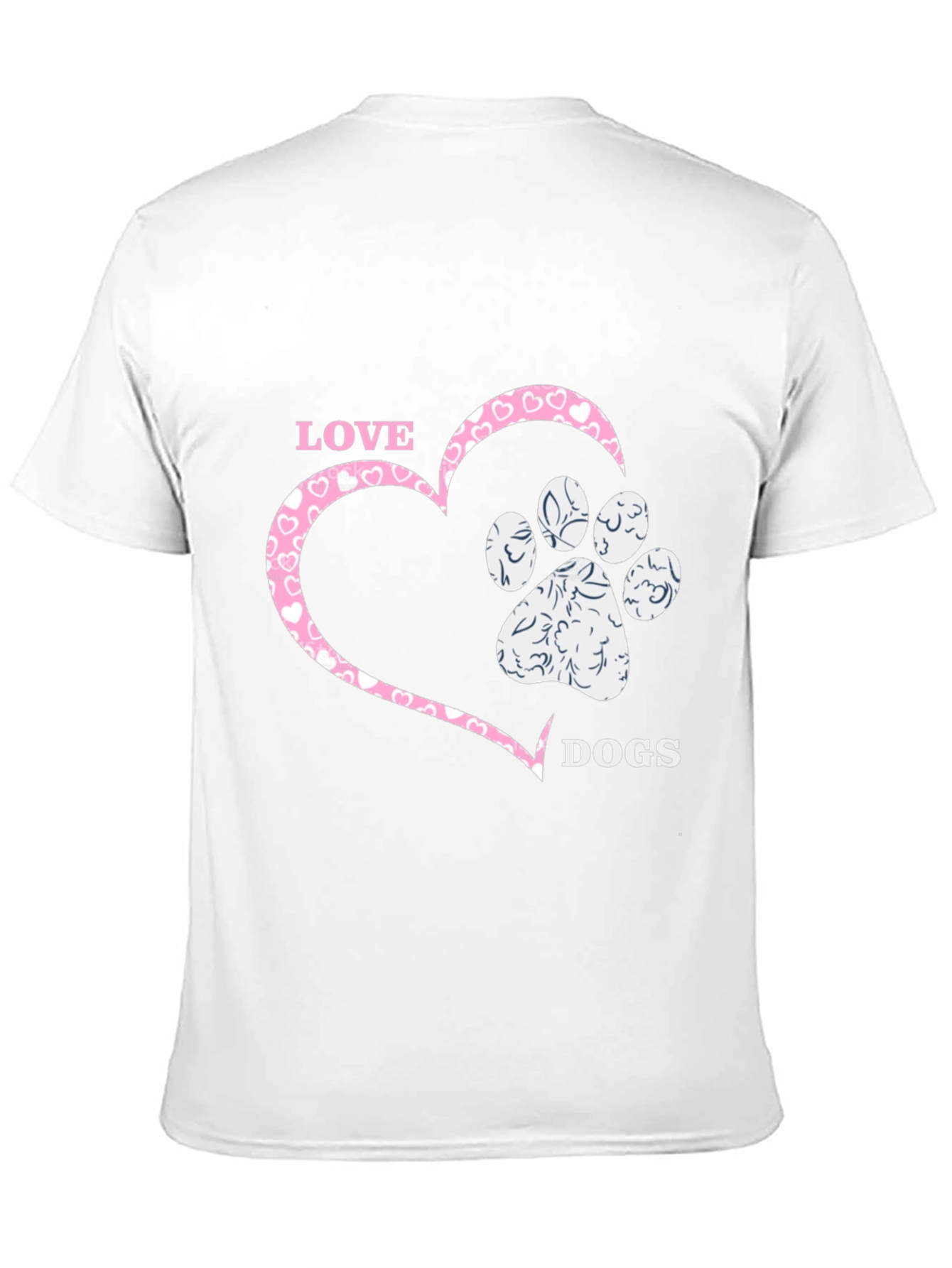 Love Dogs T-Shirt - Heart & Paw Print