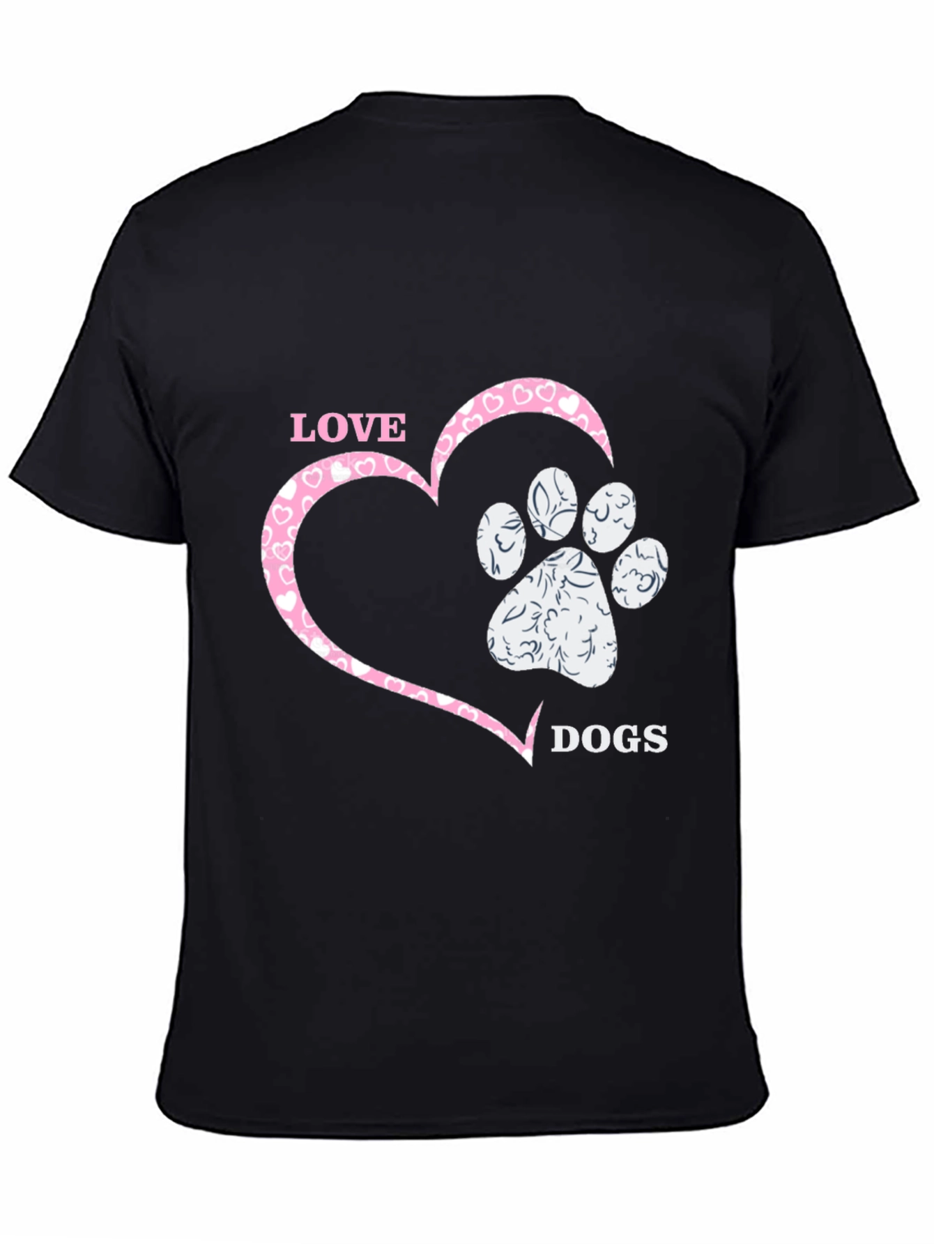 Love Dogs T-Shirt - Heart & Paw Print
