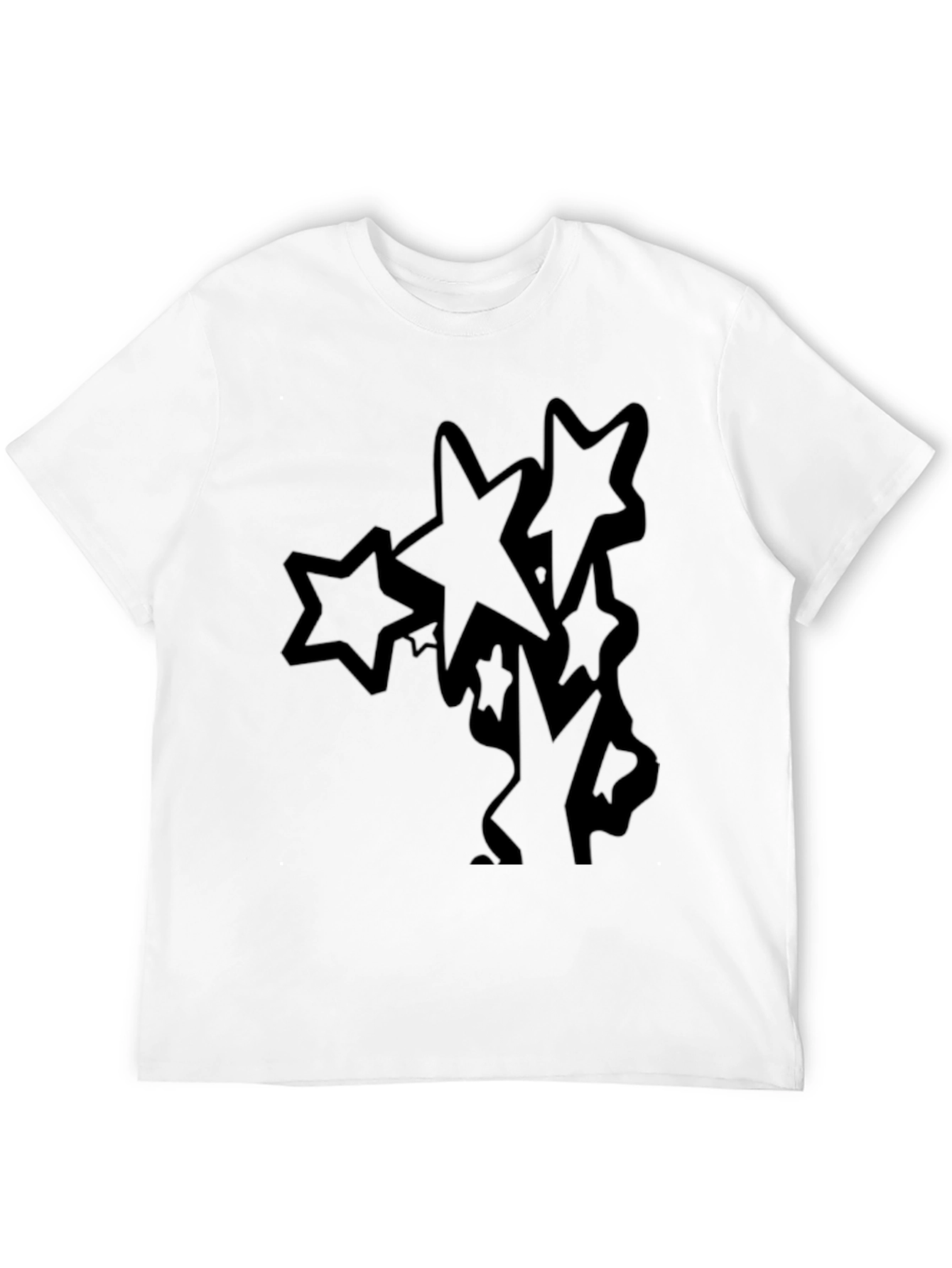 Stars Graphic Black T-Shirt