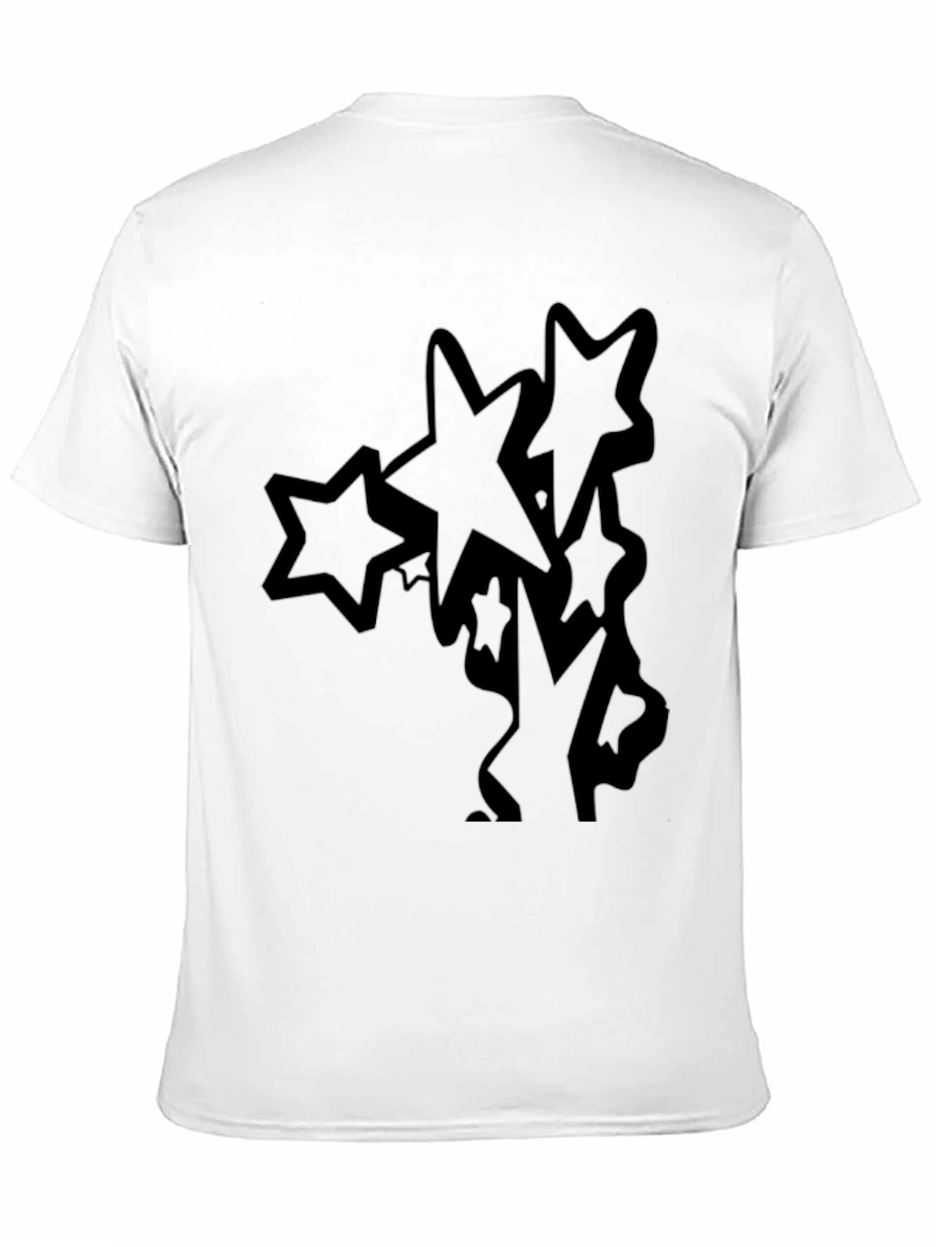 Stars Graphic Black T-Shirt