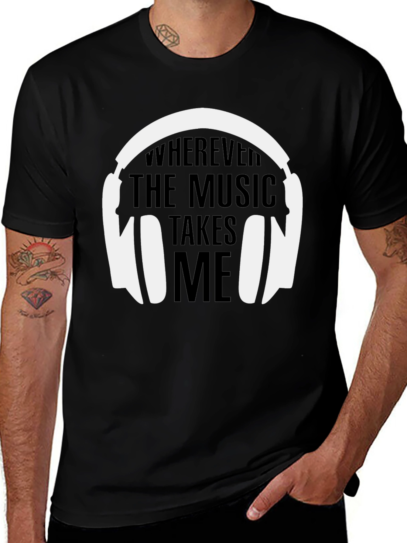 Music Lovers T-Shirt: Wherever the Music Takes Me