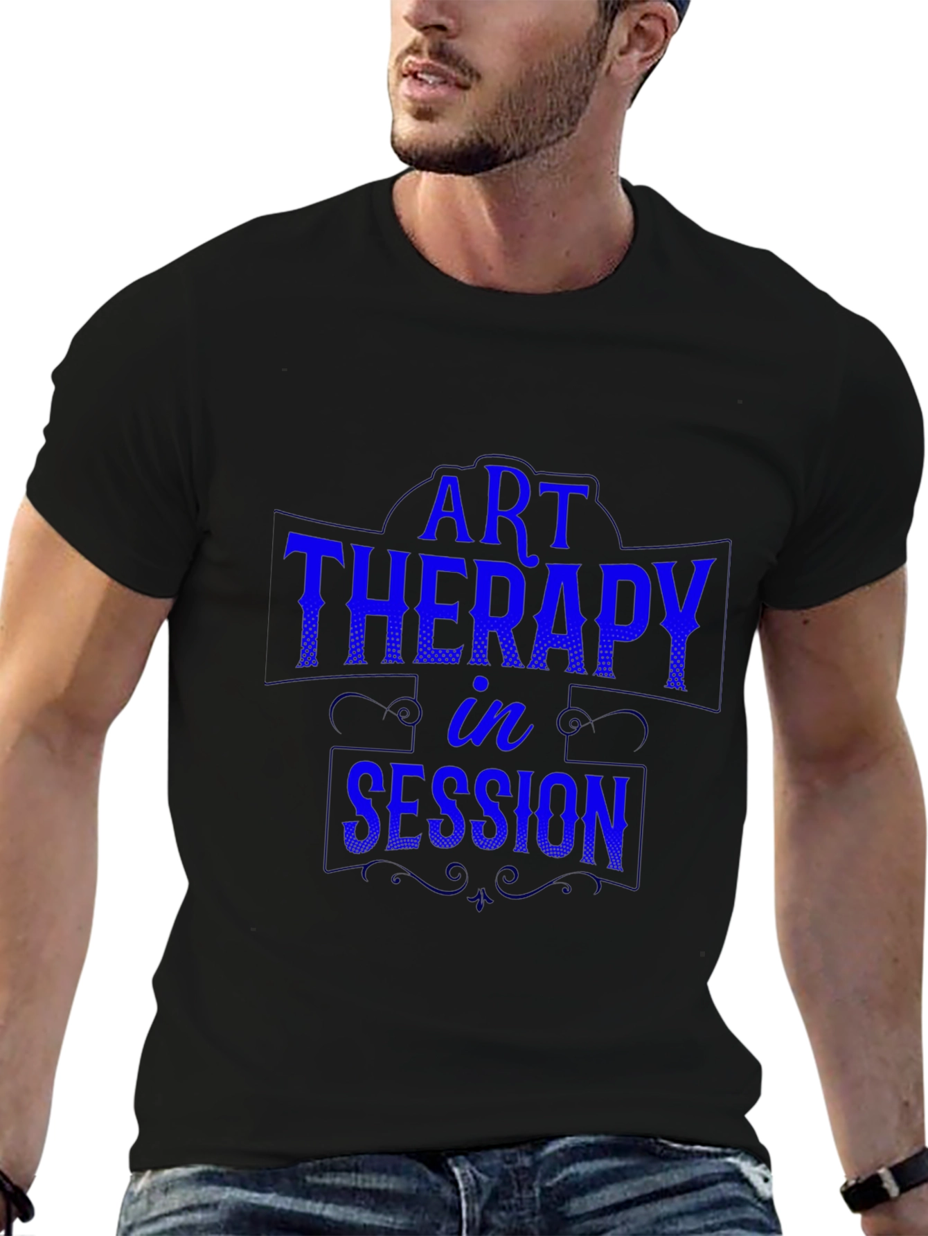 Art Therapy in Session Black T-Shirt