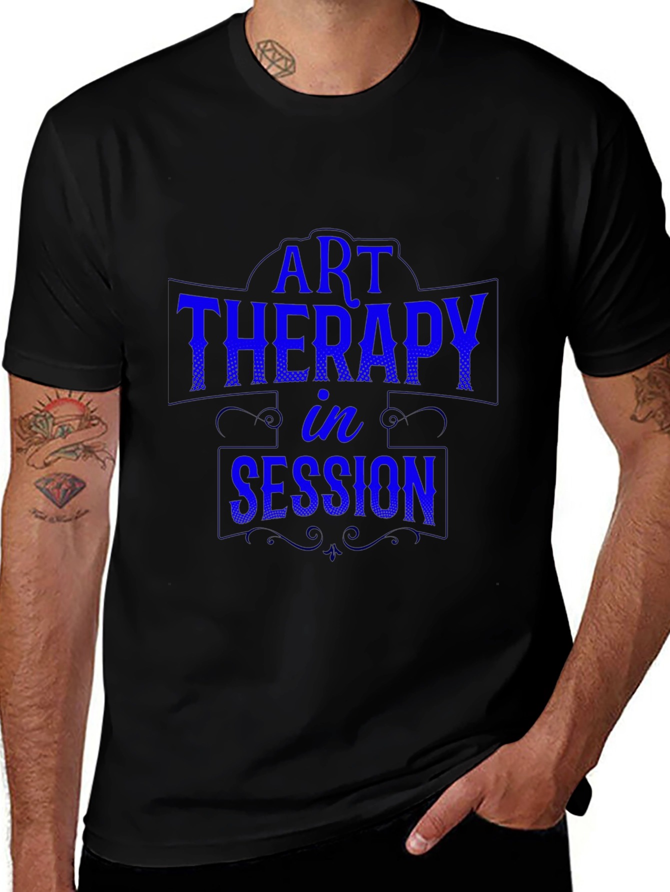 Art Therapy in Session Black T-Shirt