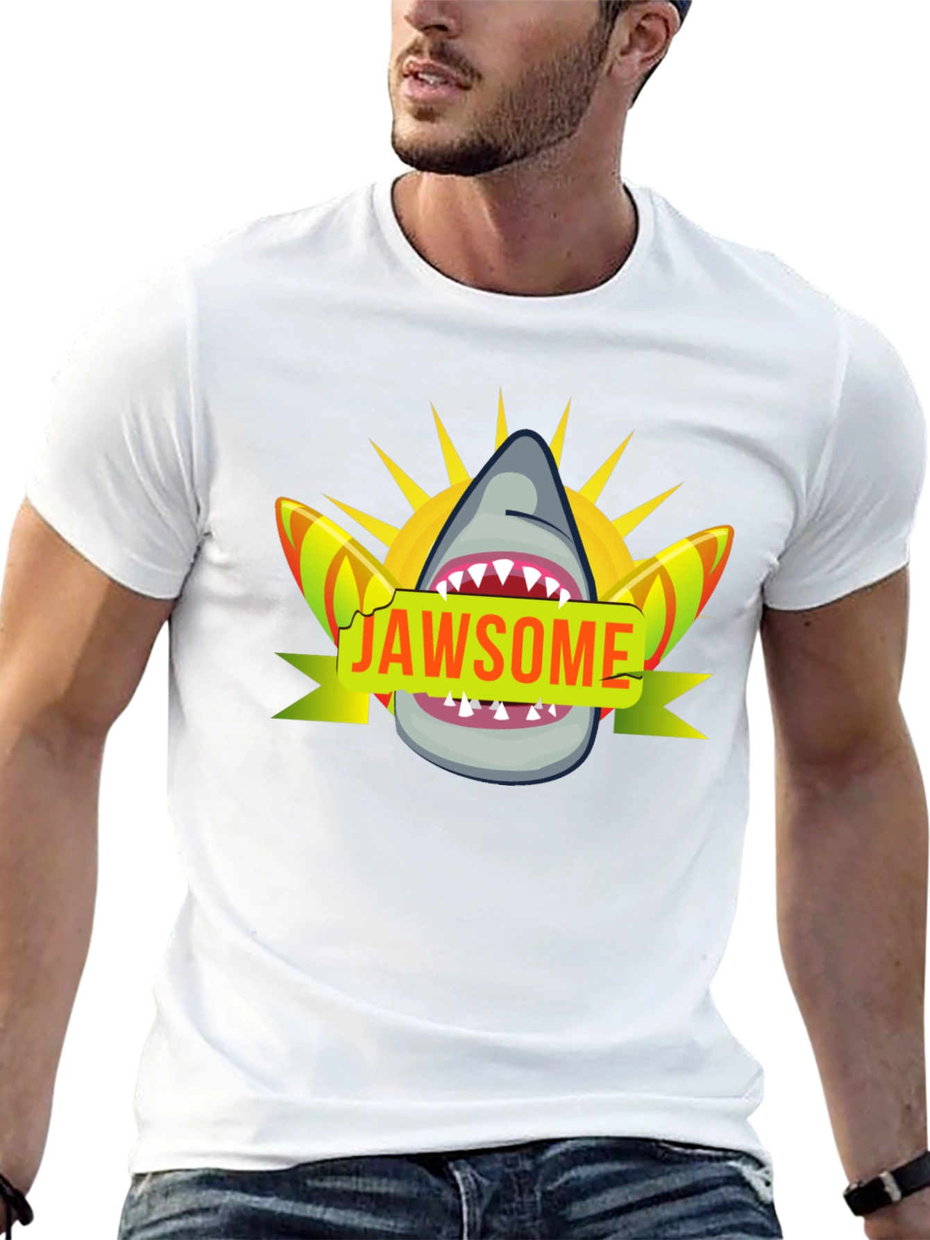 Jawsome Shark Graphic Tee - Summer Style