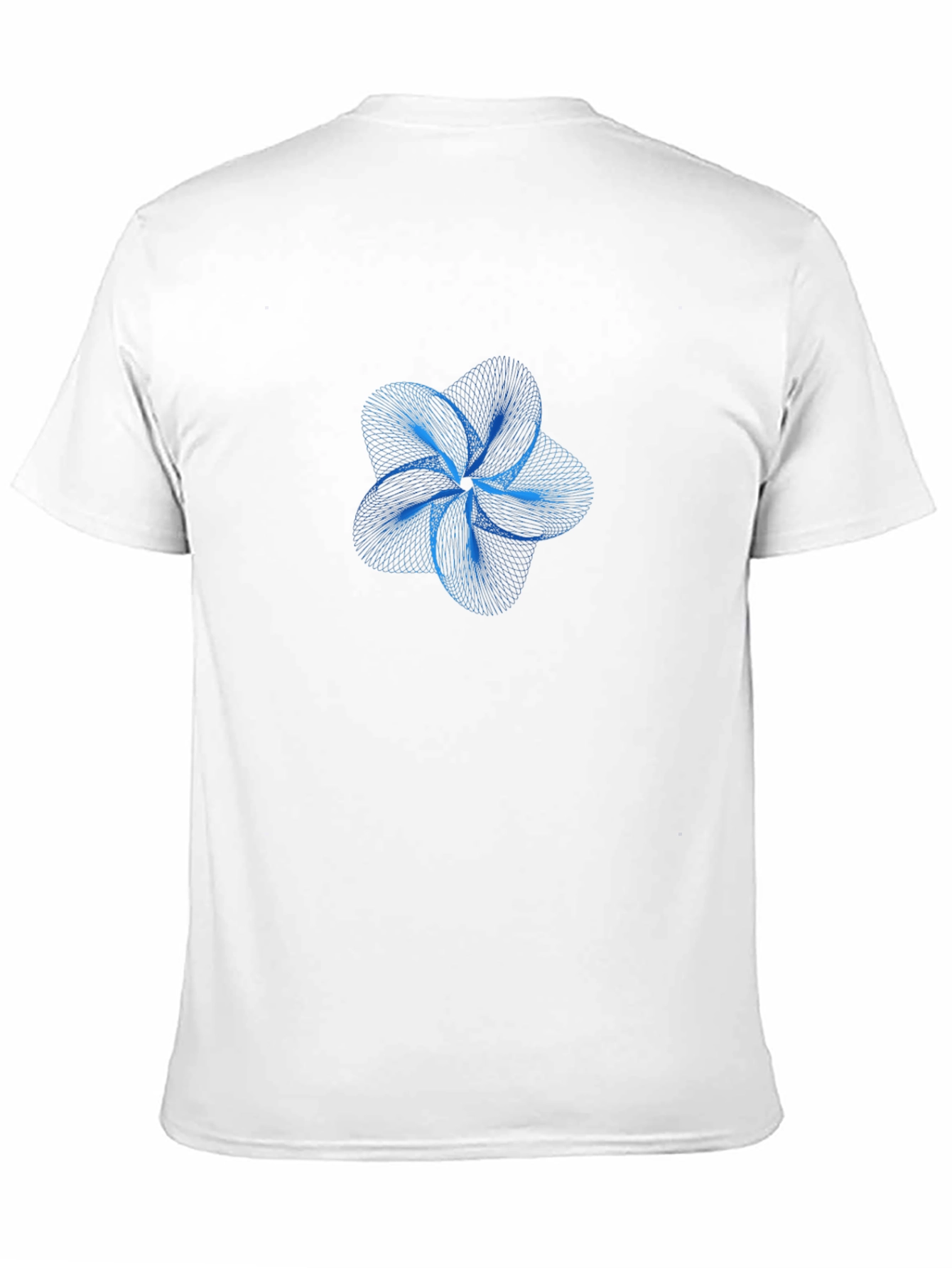 Geometric Flower Tee - Stylish Graphic Print