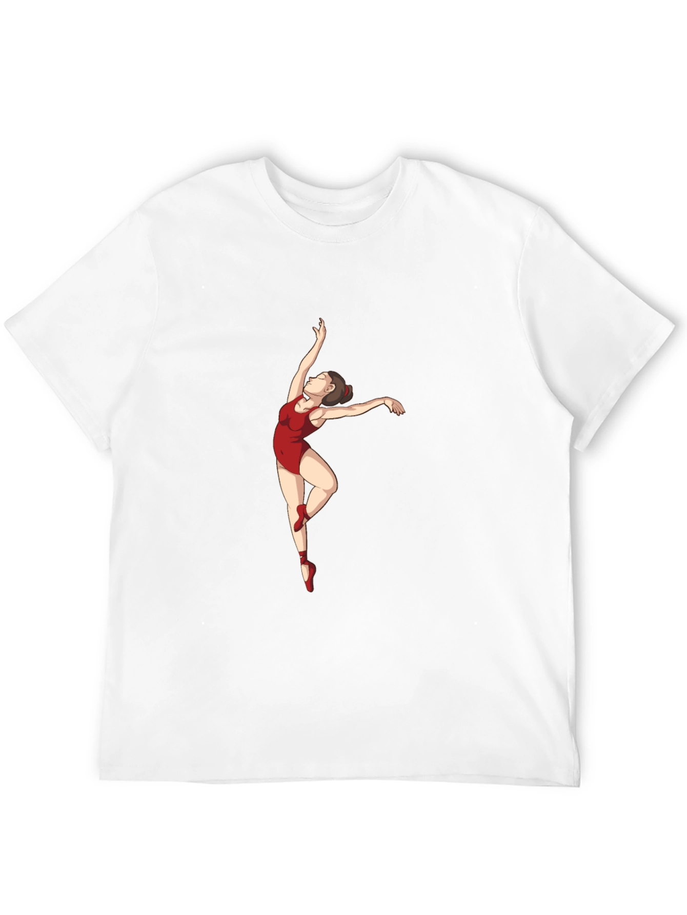 Ballerina Graphic Tee - Black Cotton T-Shirt