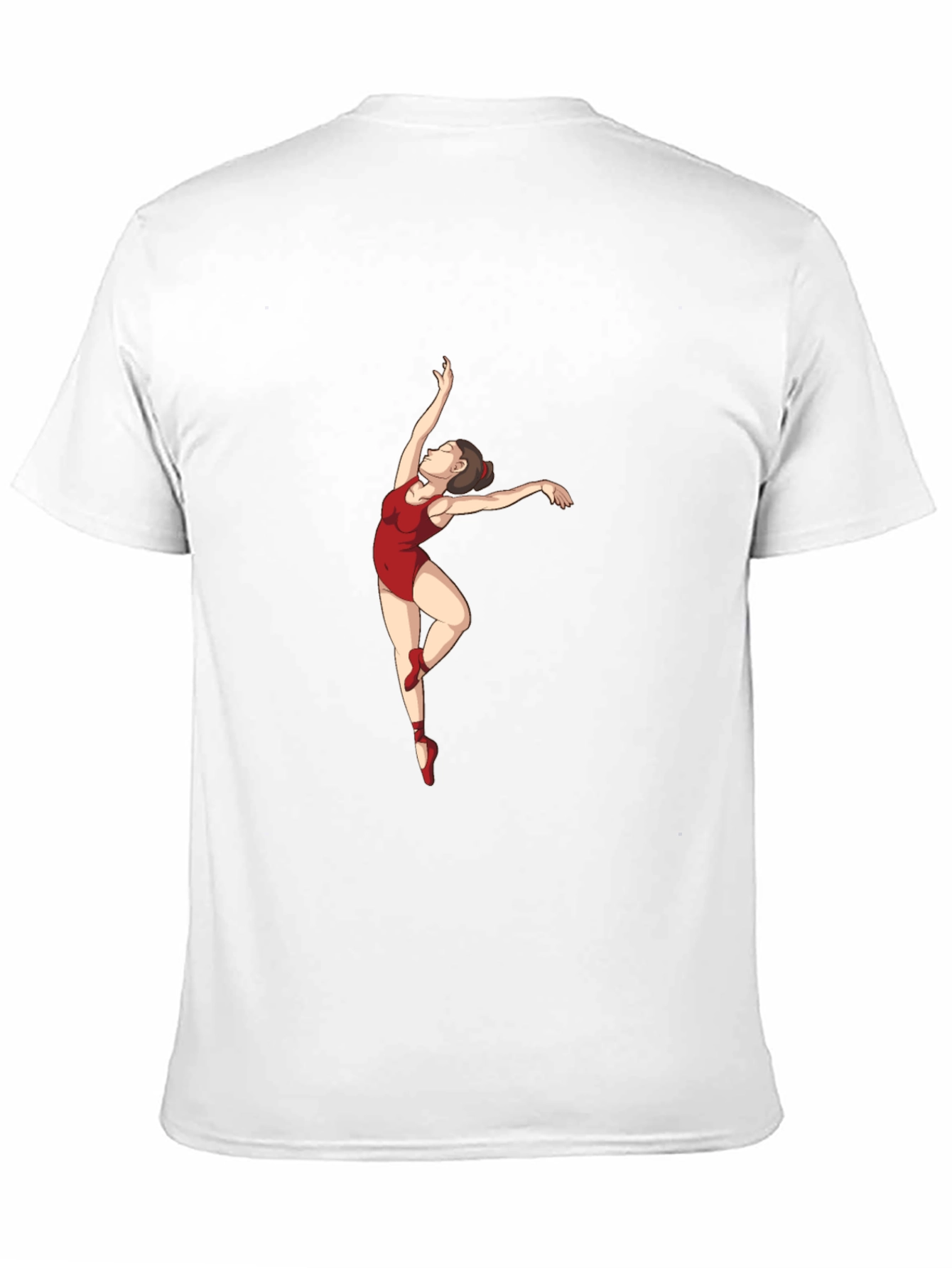 Ballerina Graphic Tee - Black Cotton T-Shirt