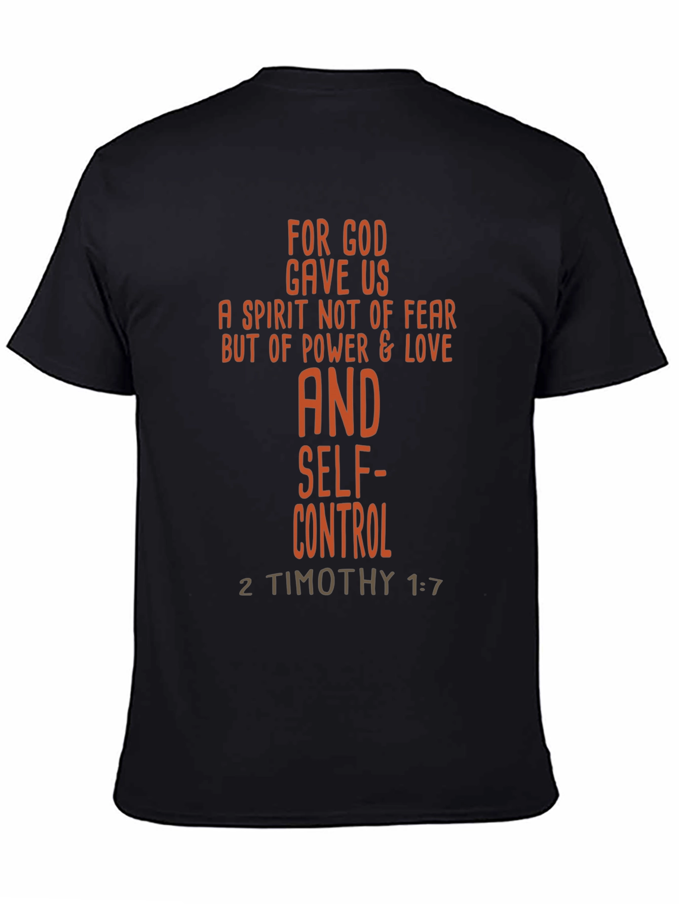 Faith-Based Graphic Tee - 2 Timothy 1:7