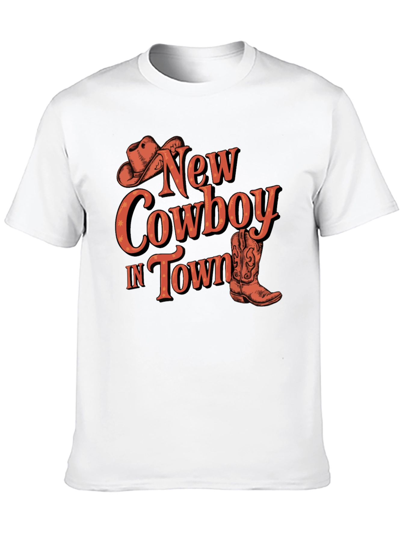 New Cowboy In Town Graphic Tee