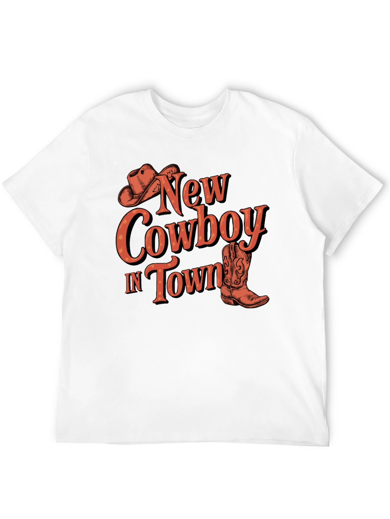 New Cowboy In Town Graphic Tee