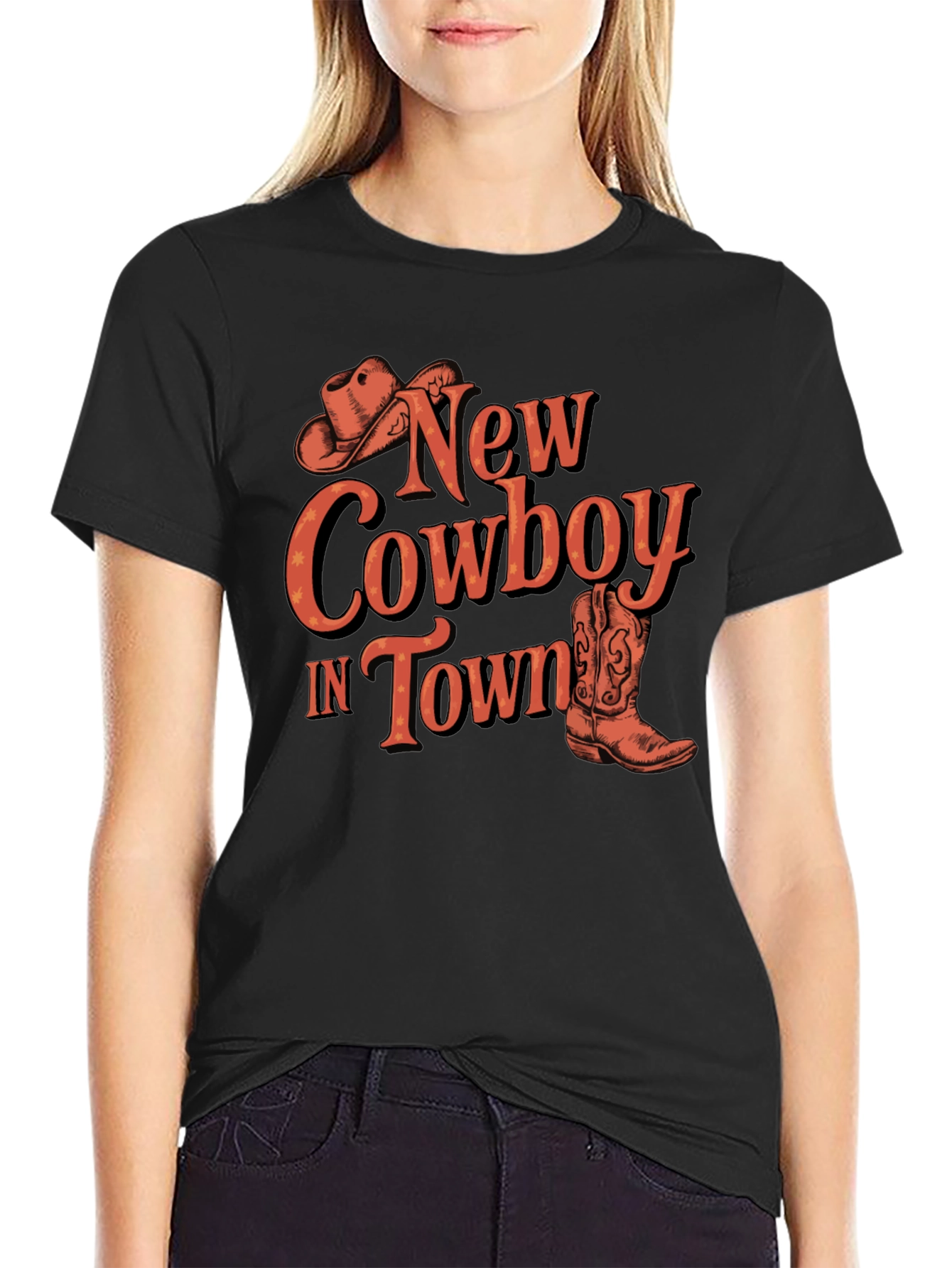 New Cowboy In Town Graphic Tee