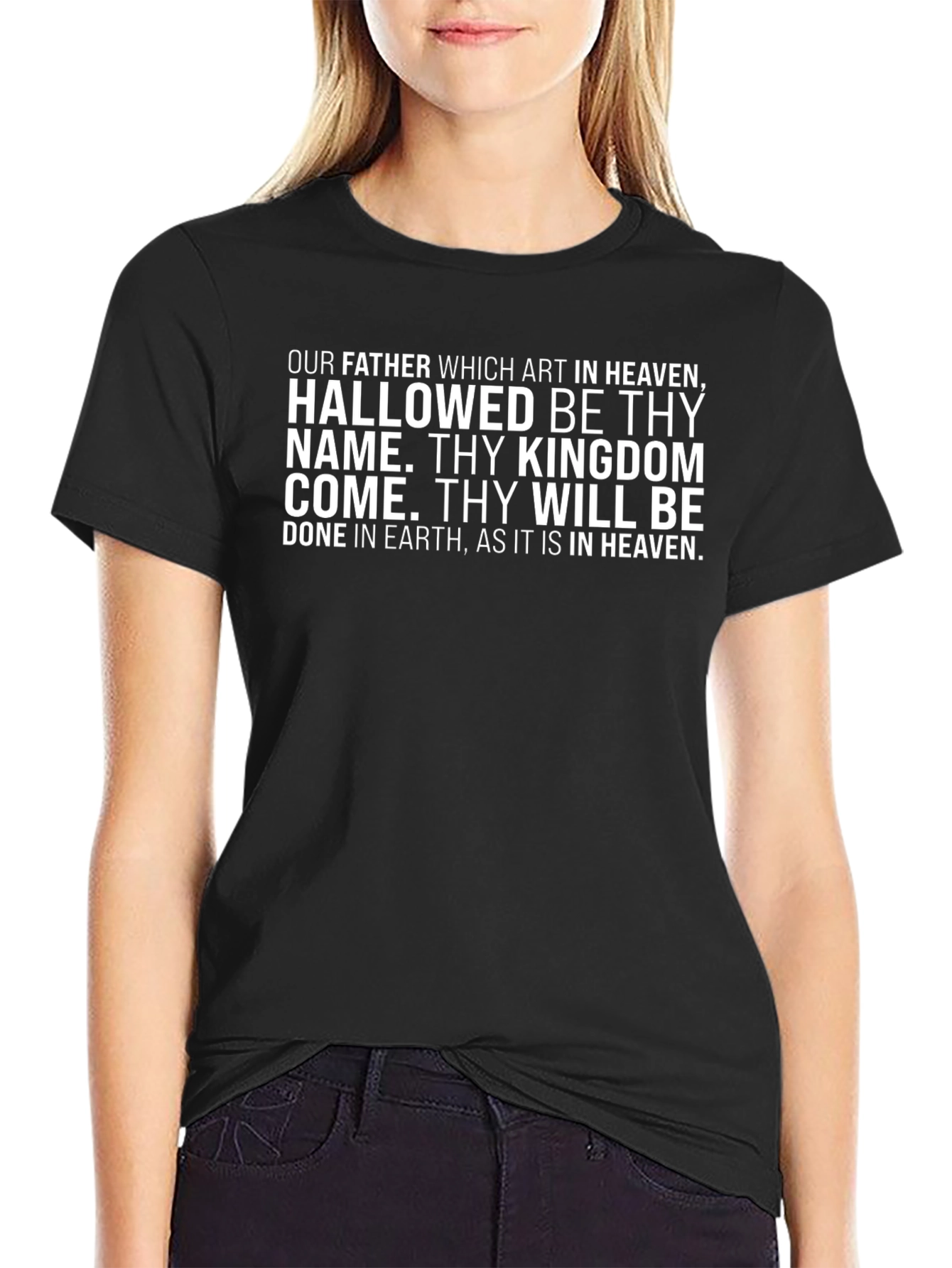 Our Father Prayer T-Shirt - Classic Religious Tee