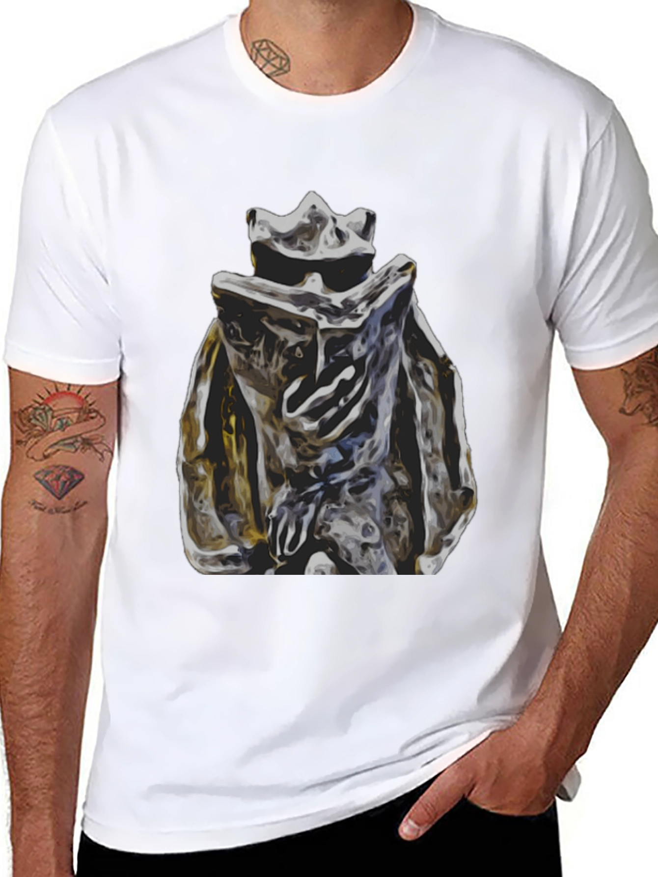 Abstract Art Black Tee
