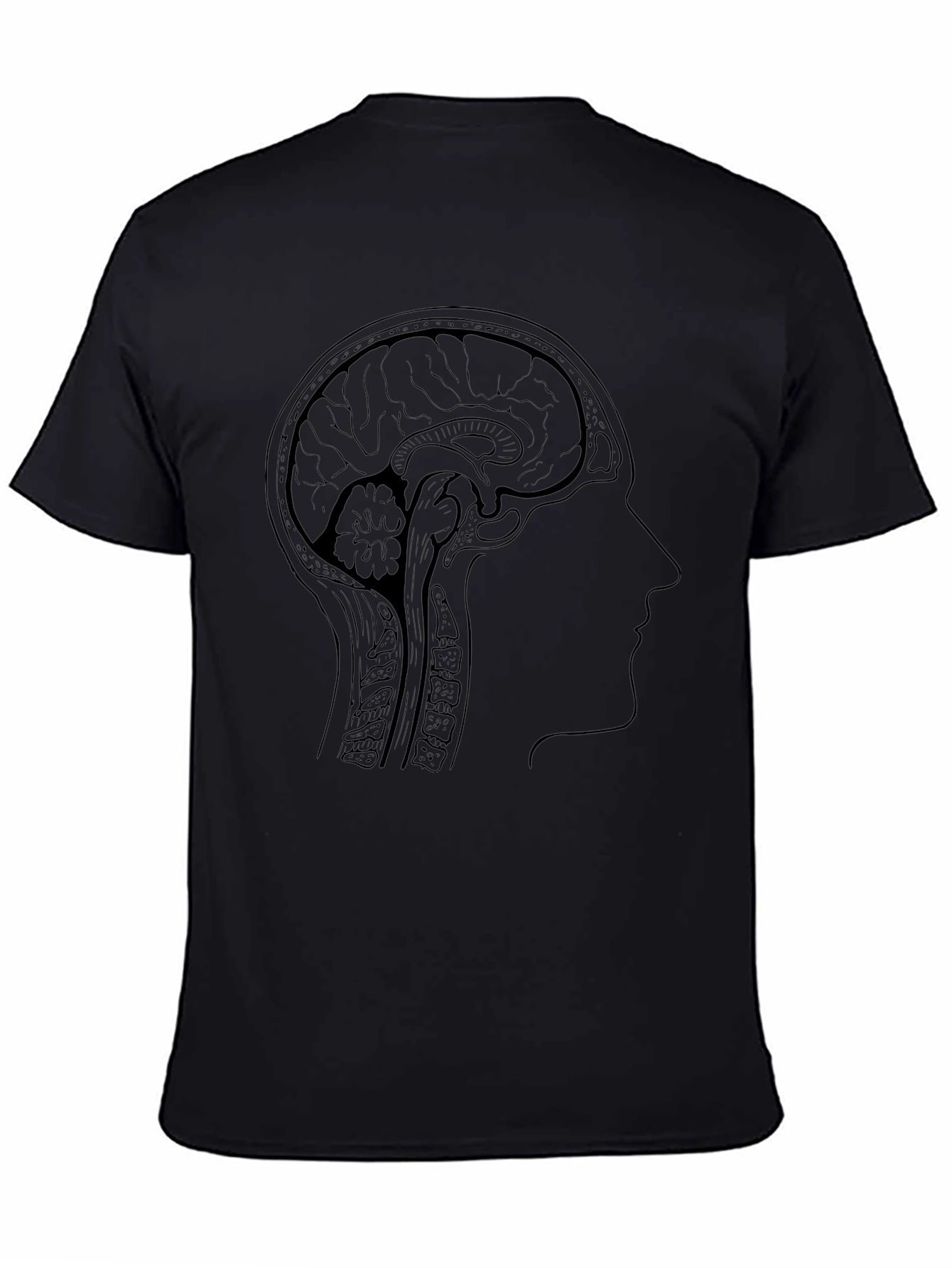 Brain Anatomy T-Shirt - Artistic Medical Tee