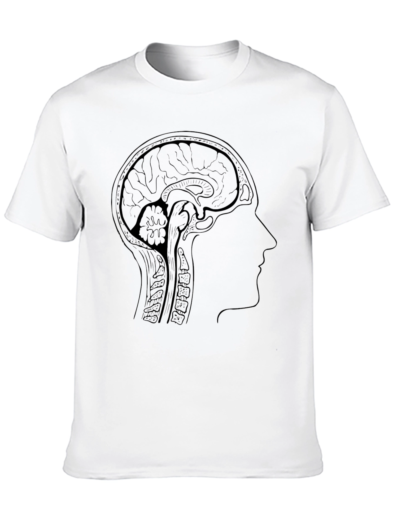 Brain Anatomy T-Shirt - Artistic Medical Tee