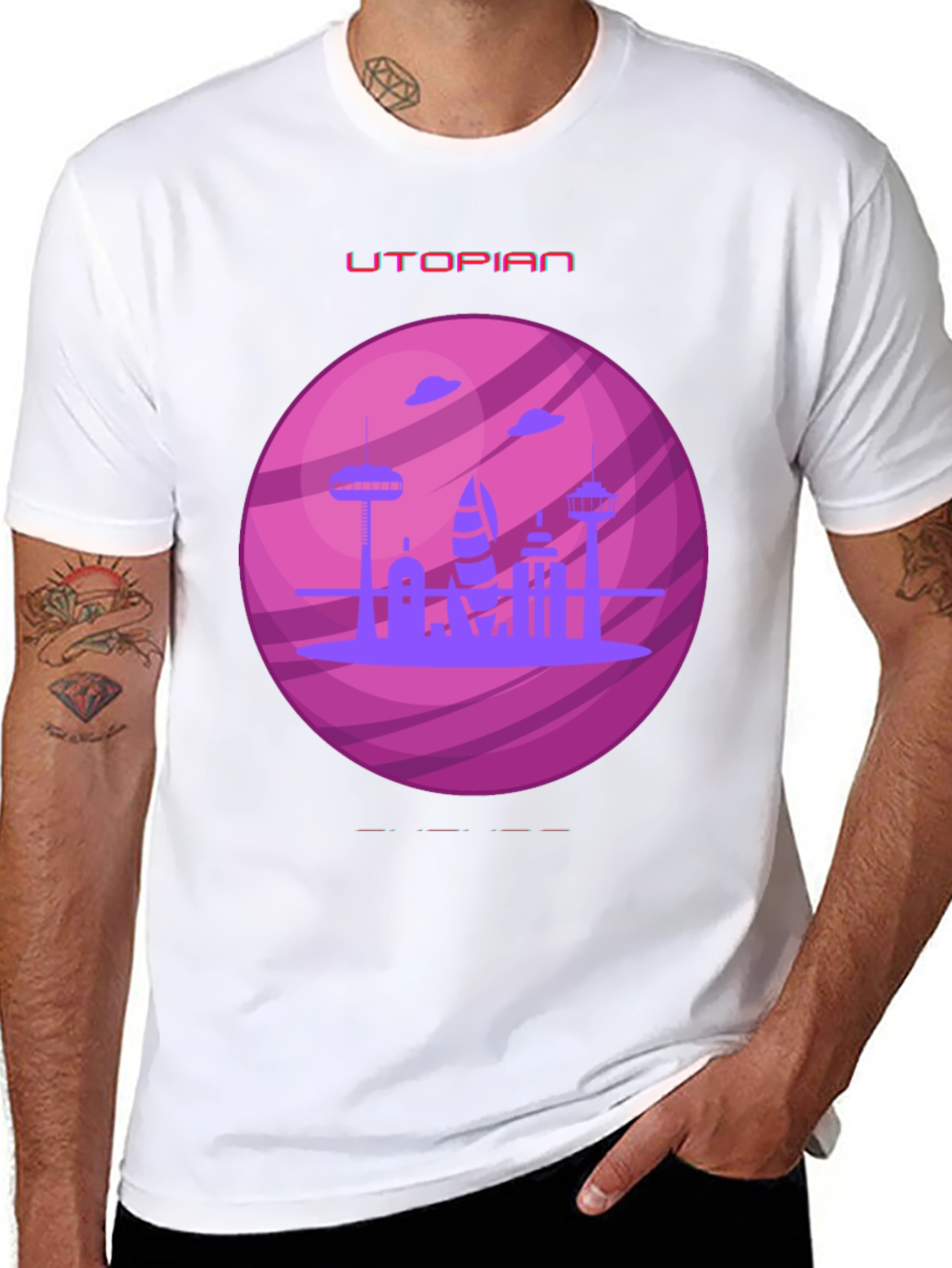Utopian Planet Graphic T-Shirt