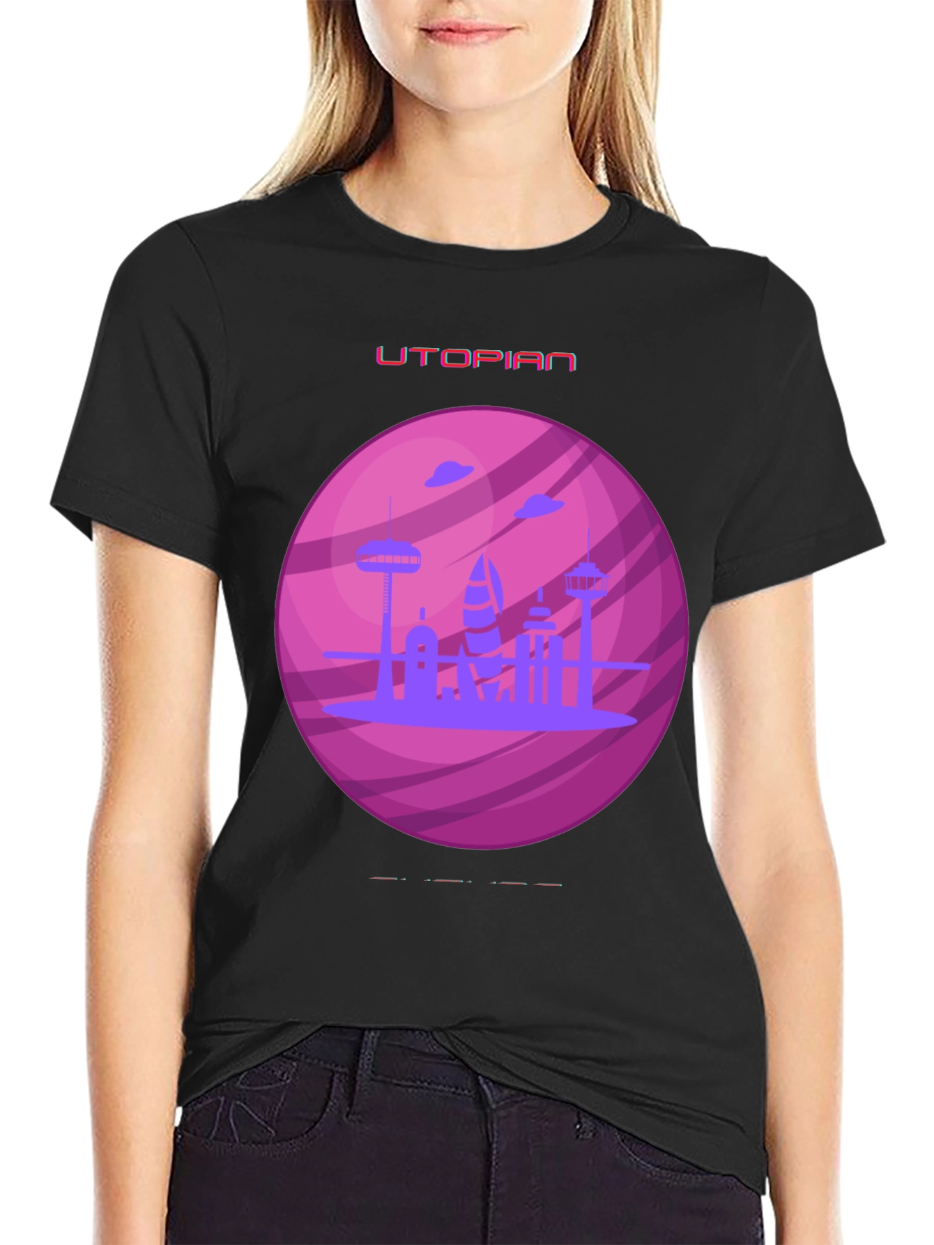 Utopian Planet Graphic T-Shirt
