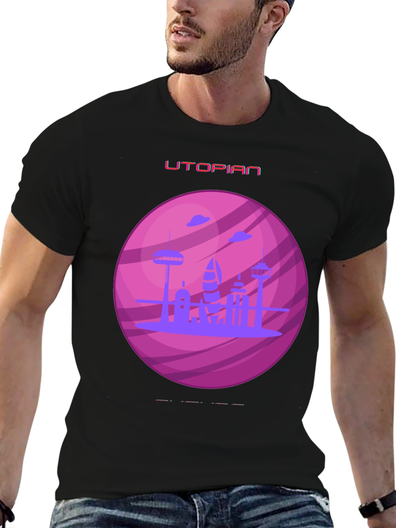 Utopian Planet Graphic T-Shirt
