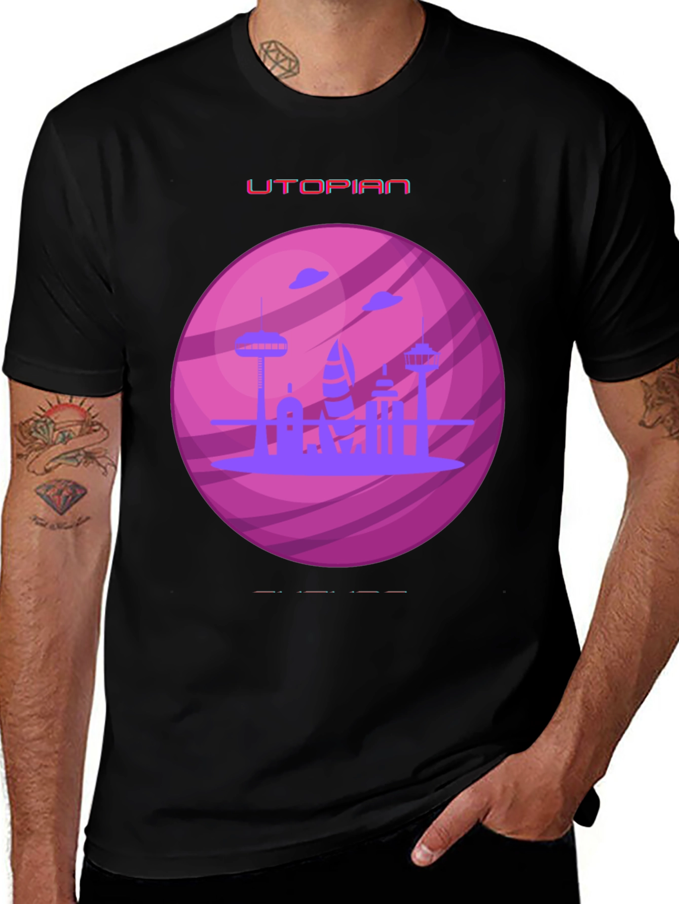 Utopian Planet Graphic T-Shirt