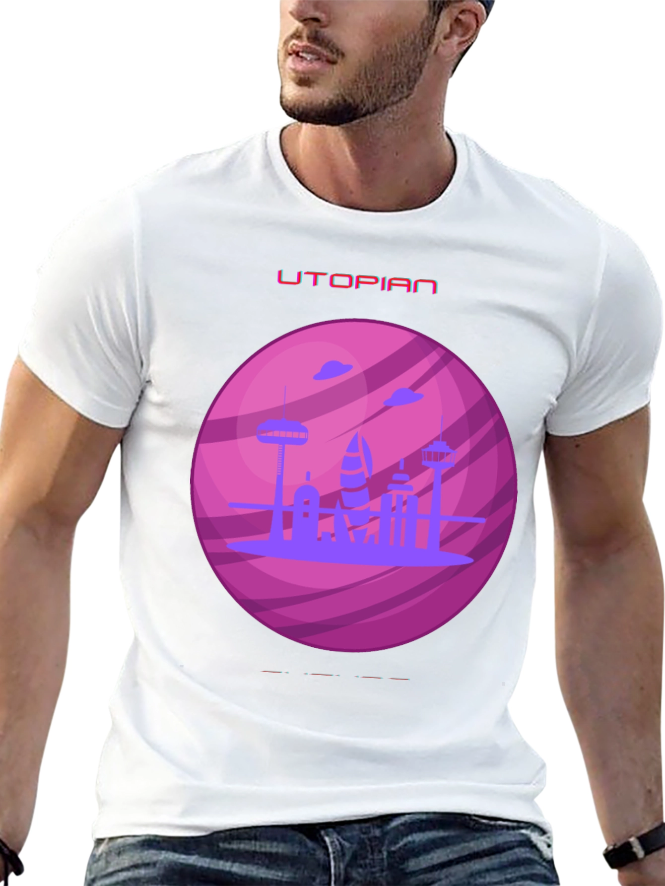 Utopian Planet Graphic T-Shirt