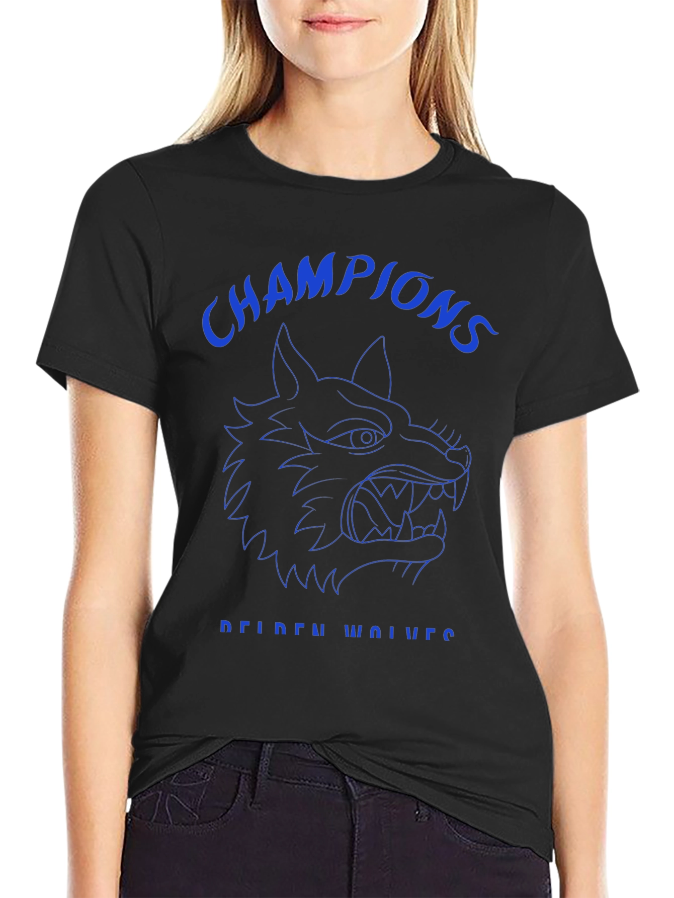 Champions Reiden Wolves Black T-Shirt