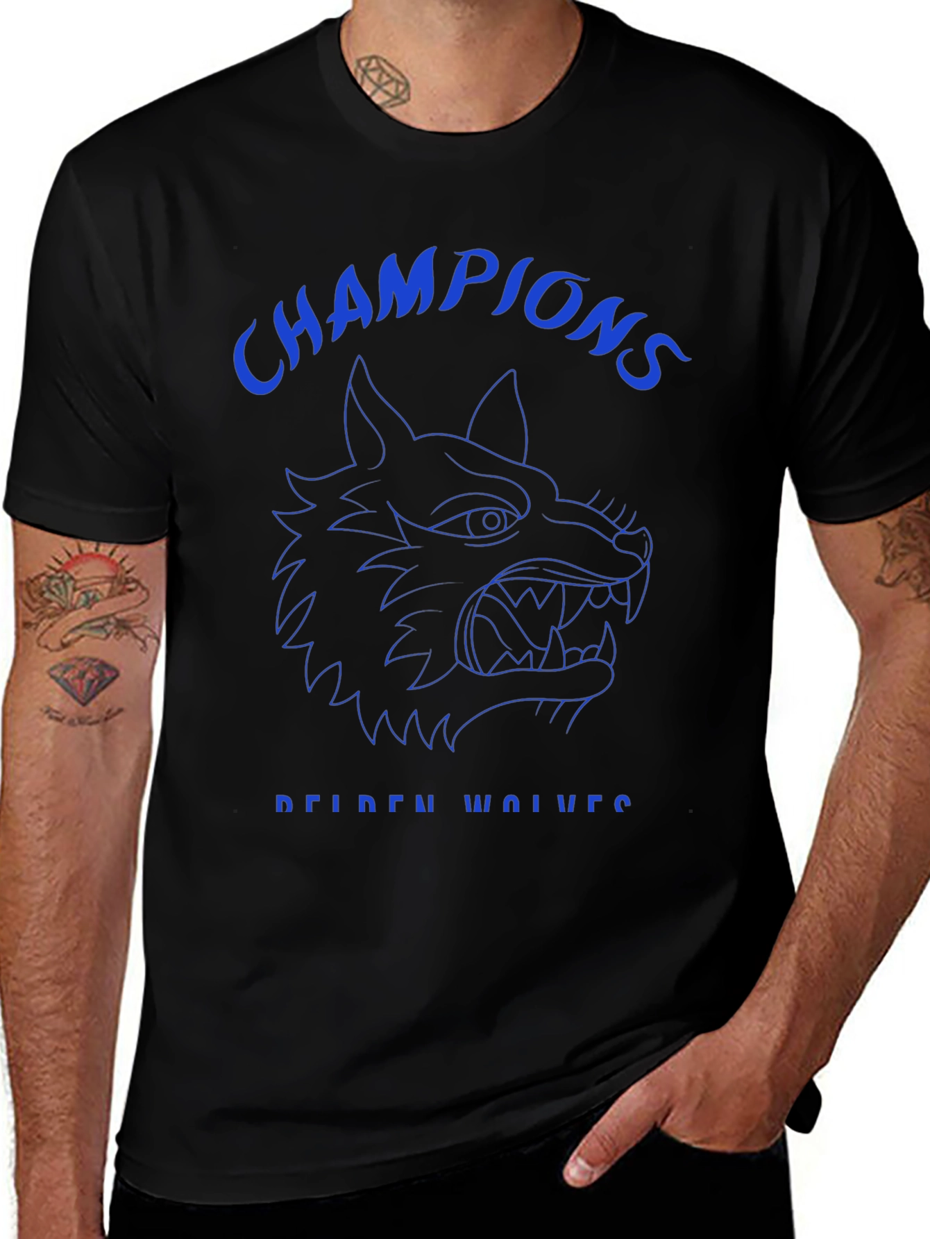 Champions Reiden Wolves Black T-Shirt