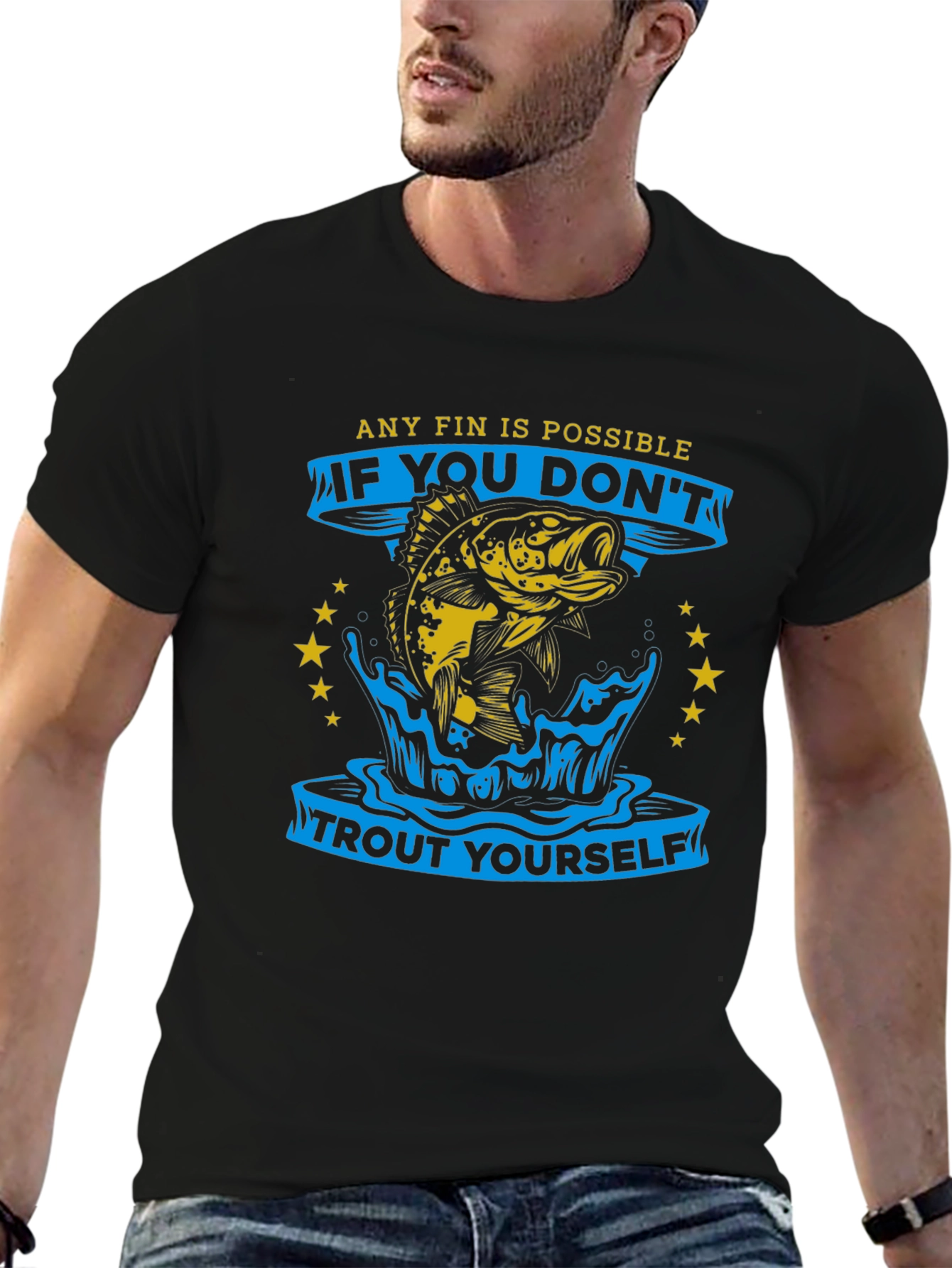 Any Fin Is Possible Fishing T-Shirt